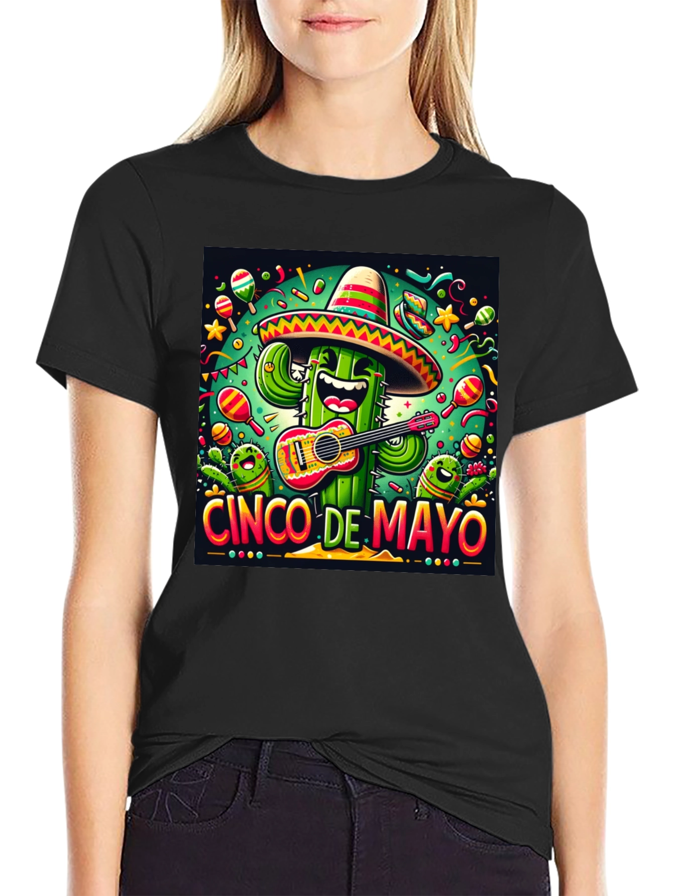 Cinco de Mayo Cactus Graphic Tee
