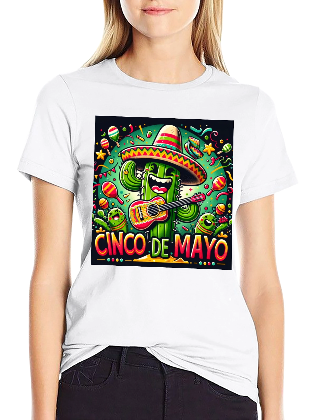 Cinco de Mayo Cactus Graphic Tee