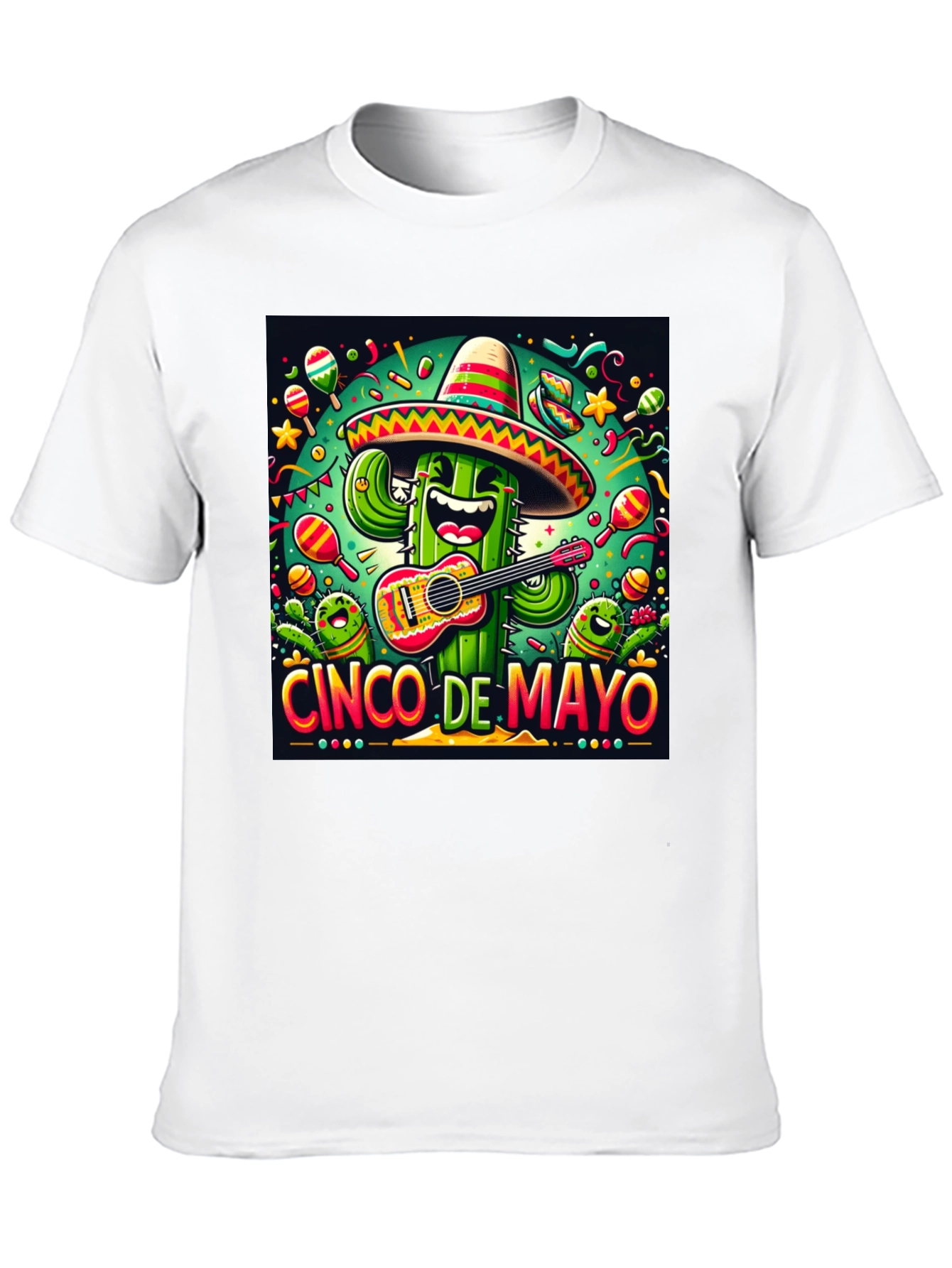 Cinco de Mayo Cactus Graphic Tee