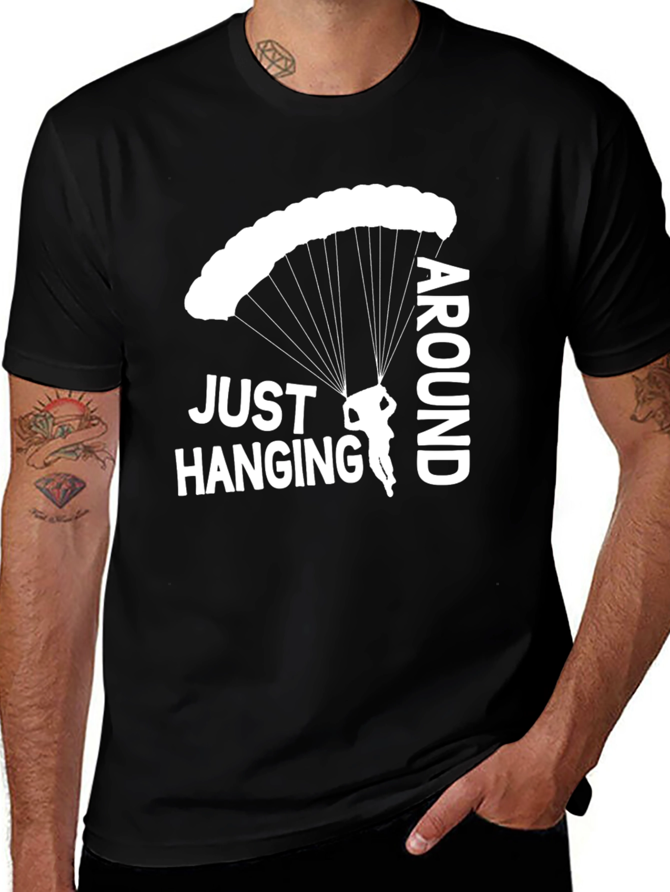 Just Hanging Around Parachute T-Shirt
