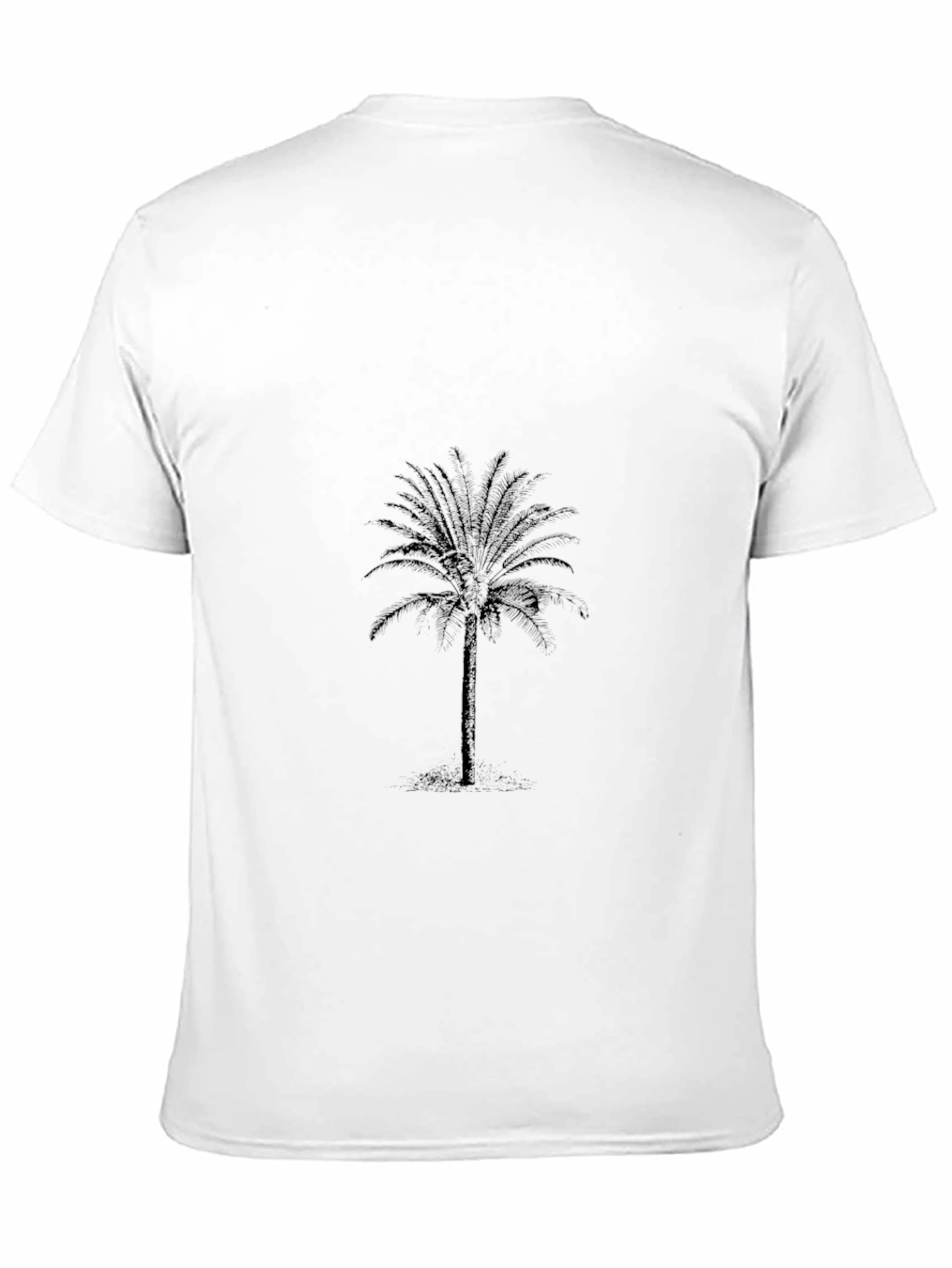 Mens Black Palm Tree Graphic Tee