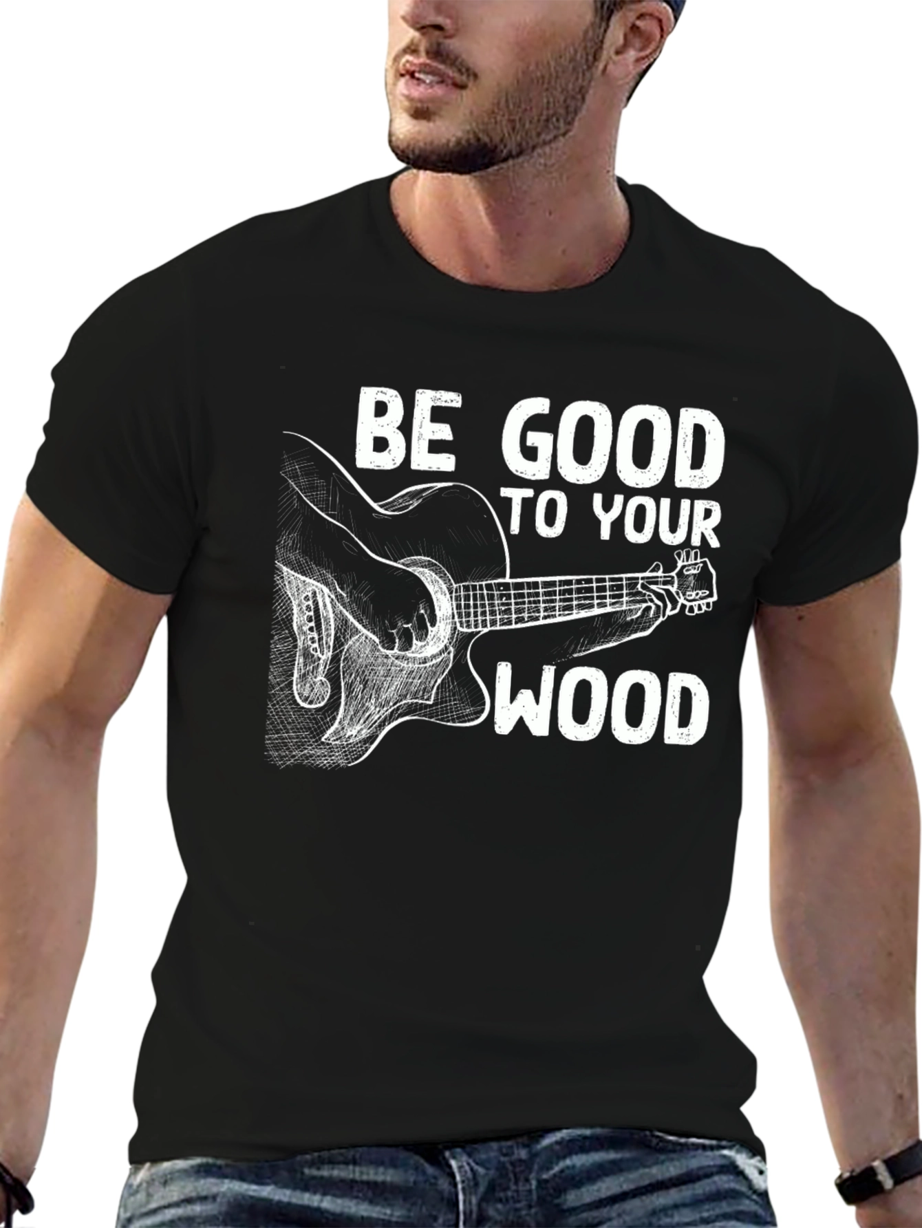 Be Good To Your Wood Guitar T-Shirt