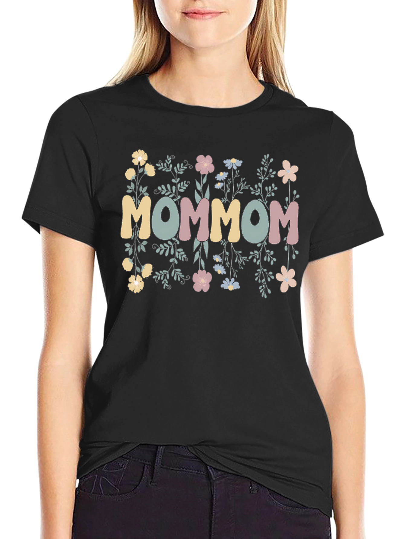 MOMMOM Floral Graphic T-Shirt