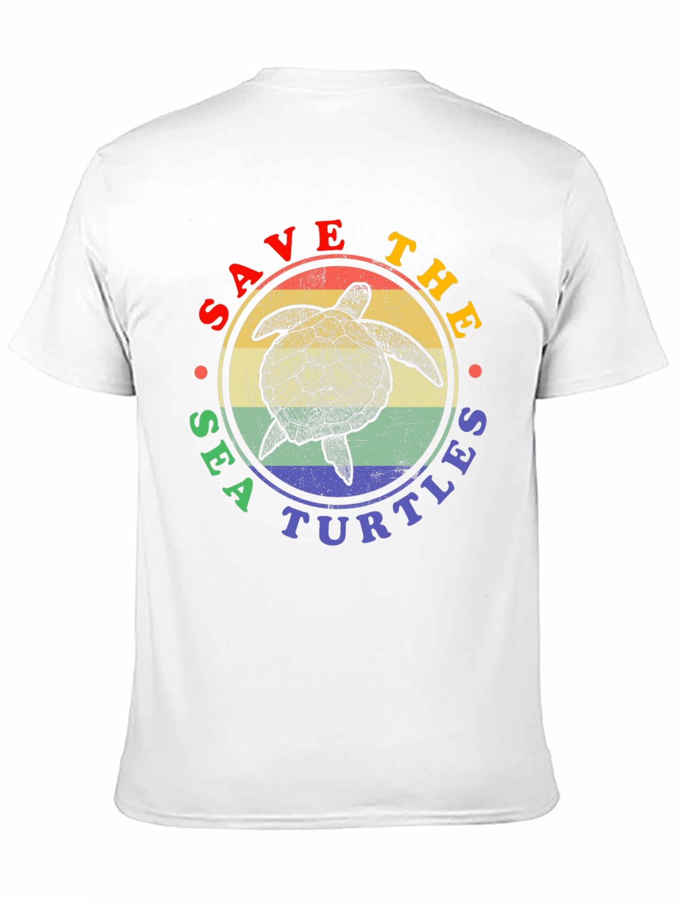 Save the Sea Turtles Graphic Tee - Black