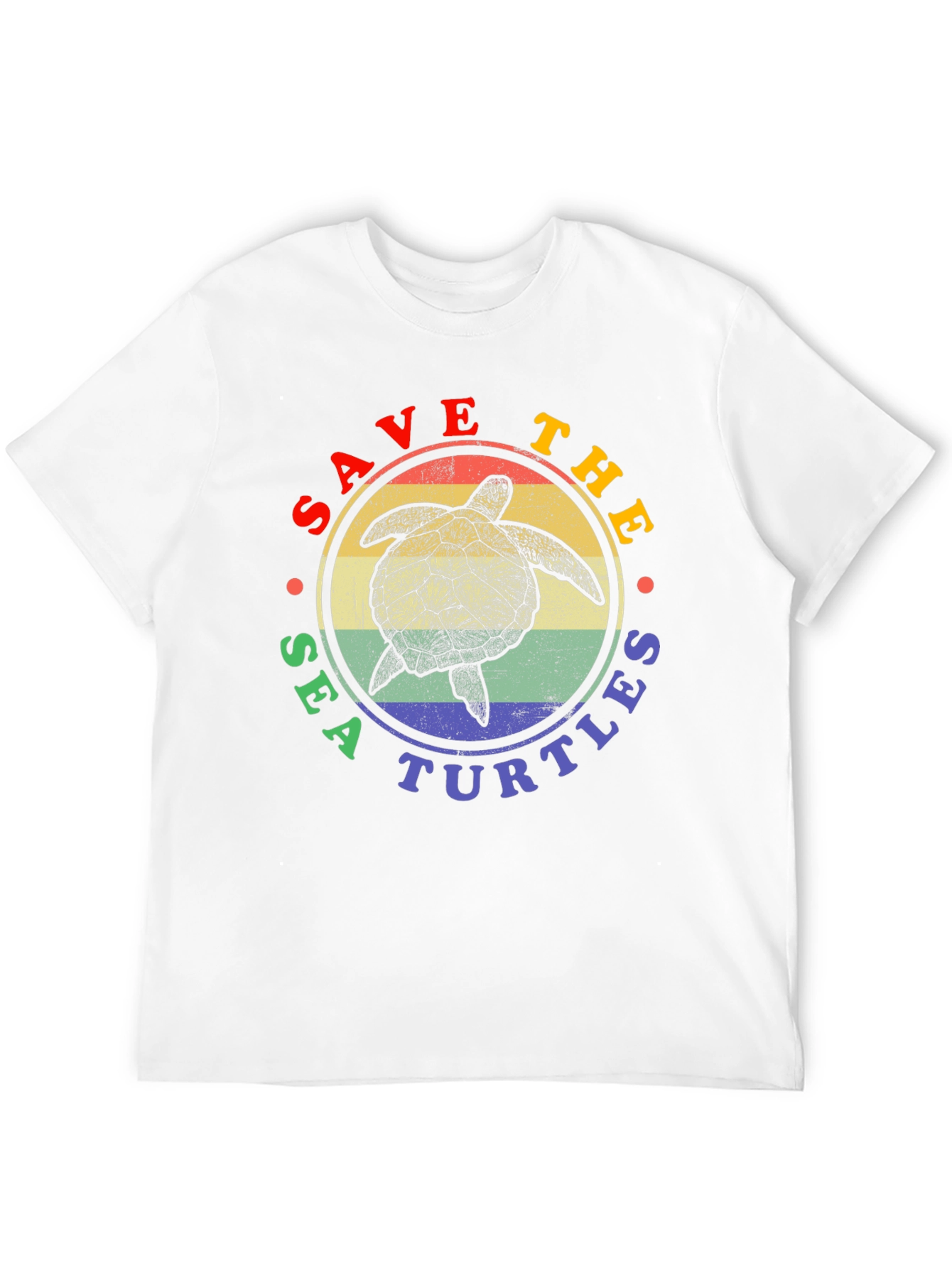 Save the Sea Turtles Graphic Tee - Black
