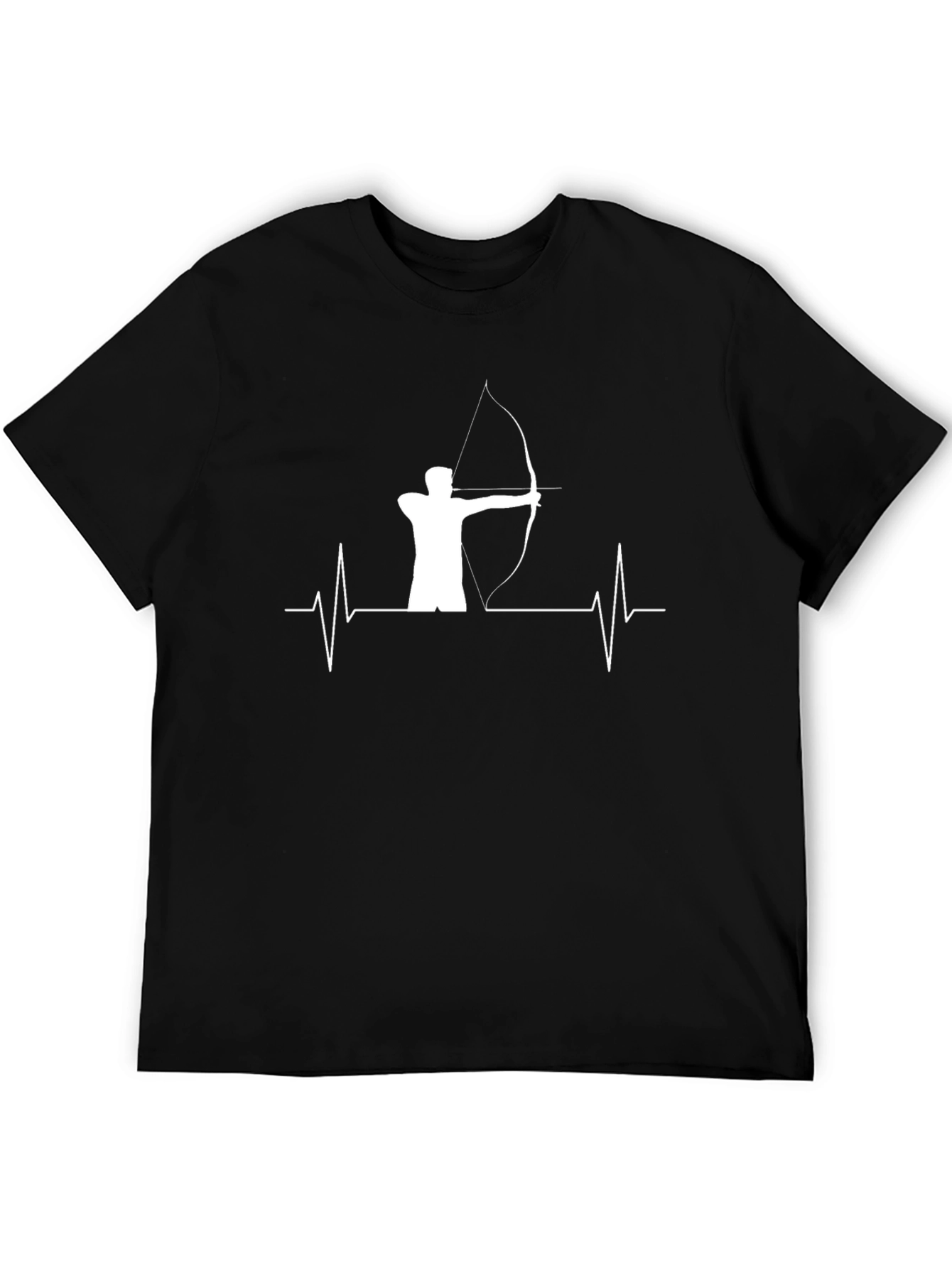 Archery Heartbeat Graphic Tee - Black