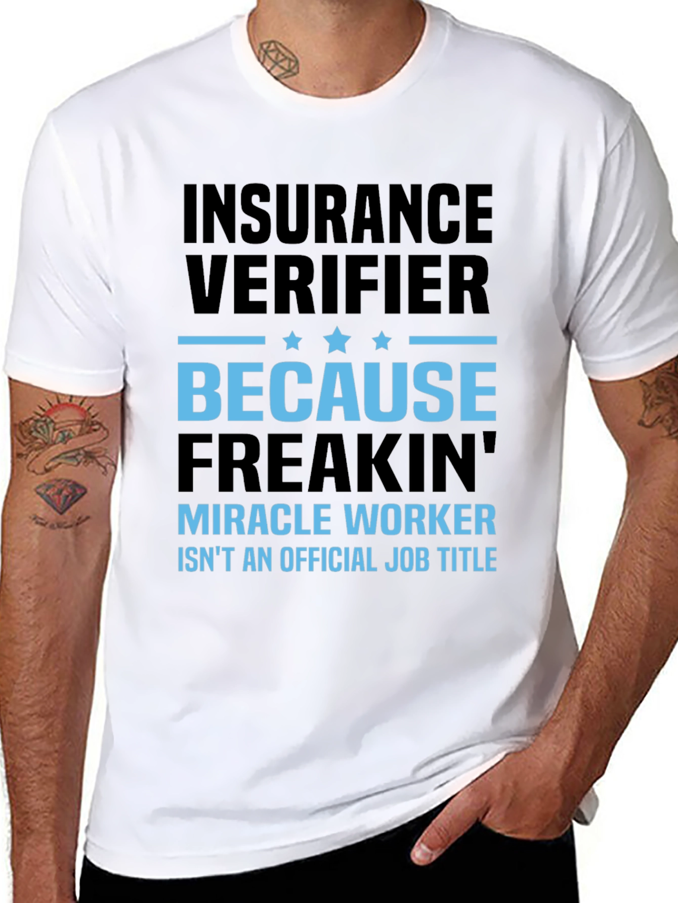 Insurance Verifier Graphic Tee - Funny Job Title Shirt