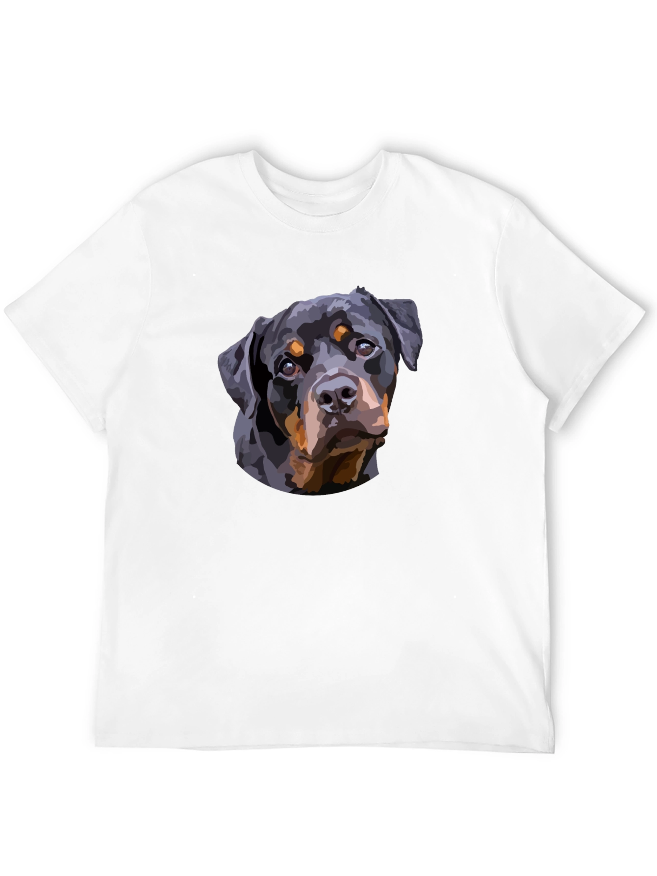 Rottweiler Graphic Tee - Black Casual T-Shirt