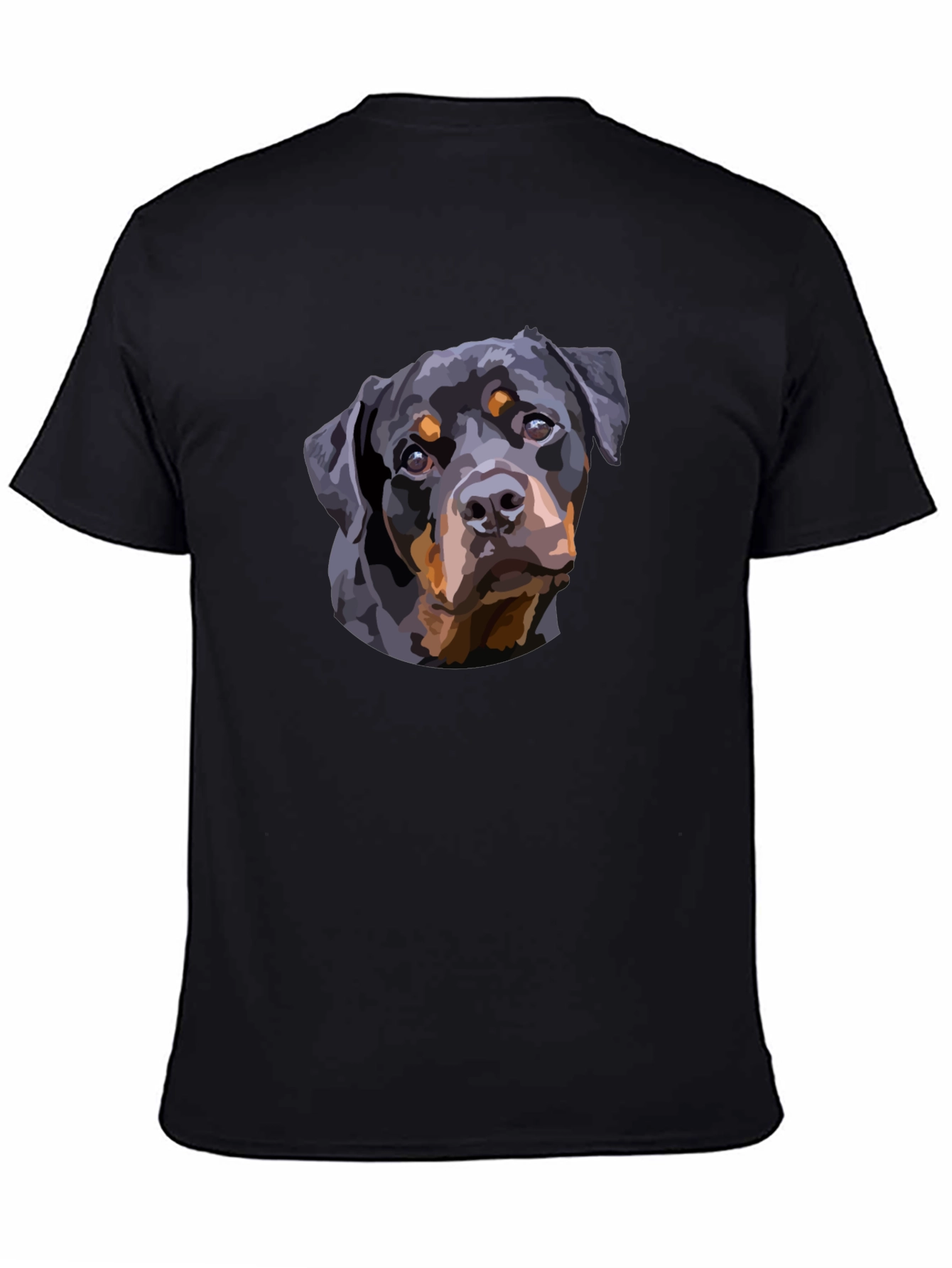 Rottweiler Graphic Tee - Black Casual T-Shirt