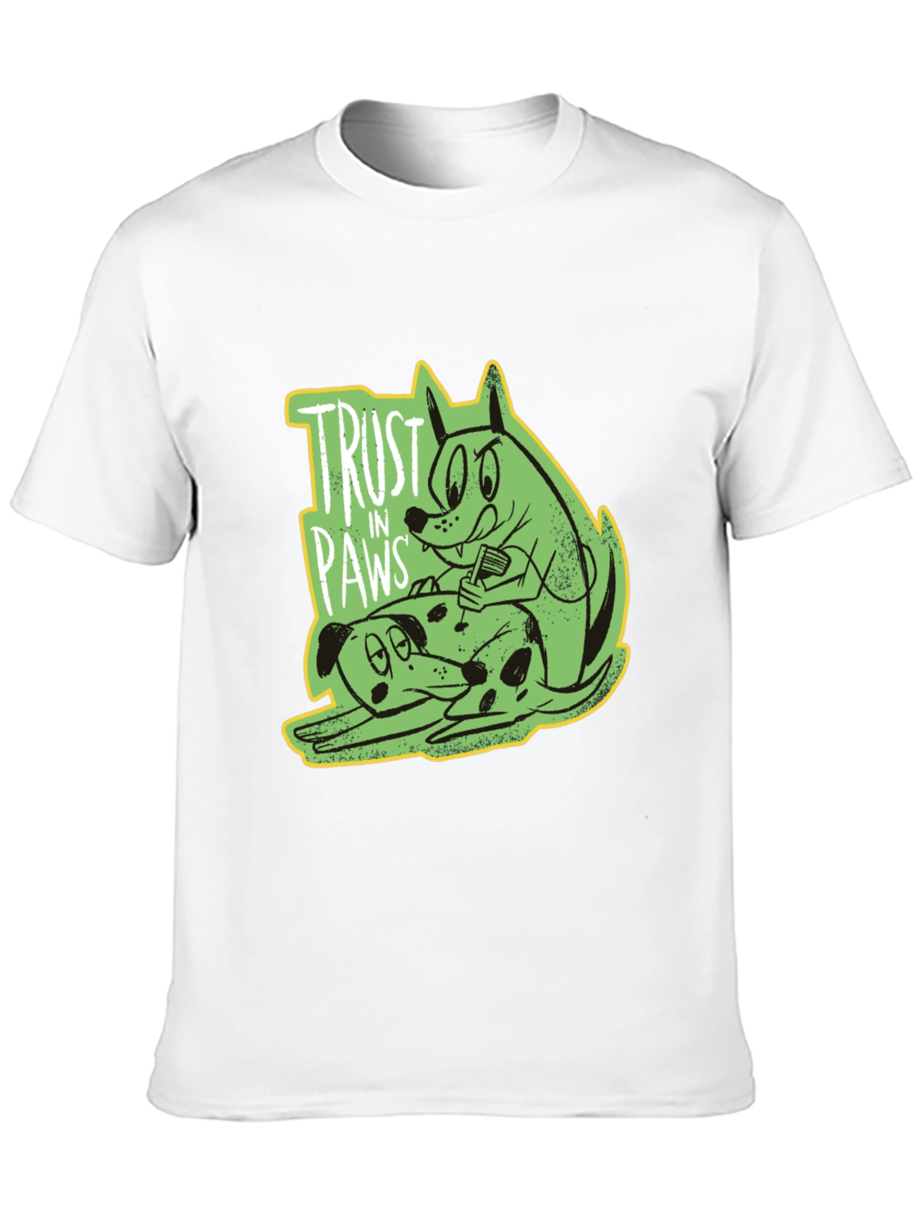 Trust in Paws Graphic Tee - Black