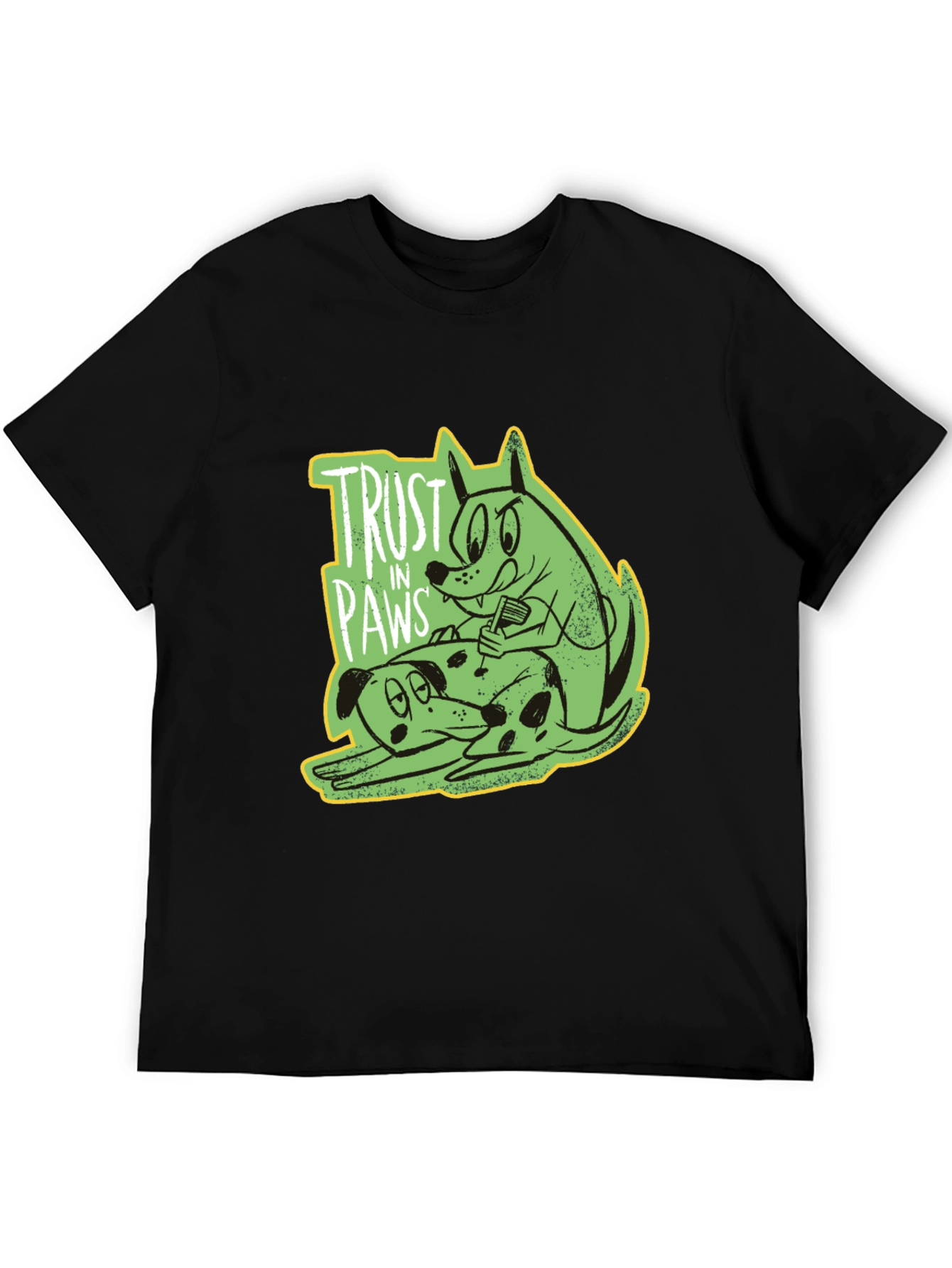 Trust in Paws Graphic Tee - Black