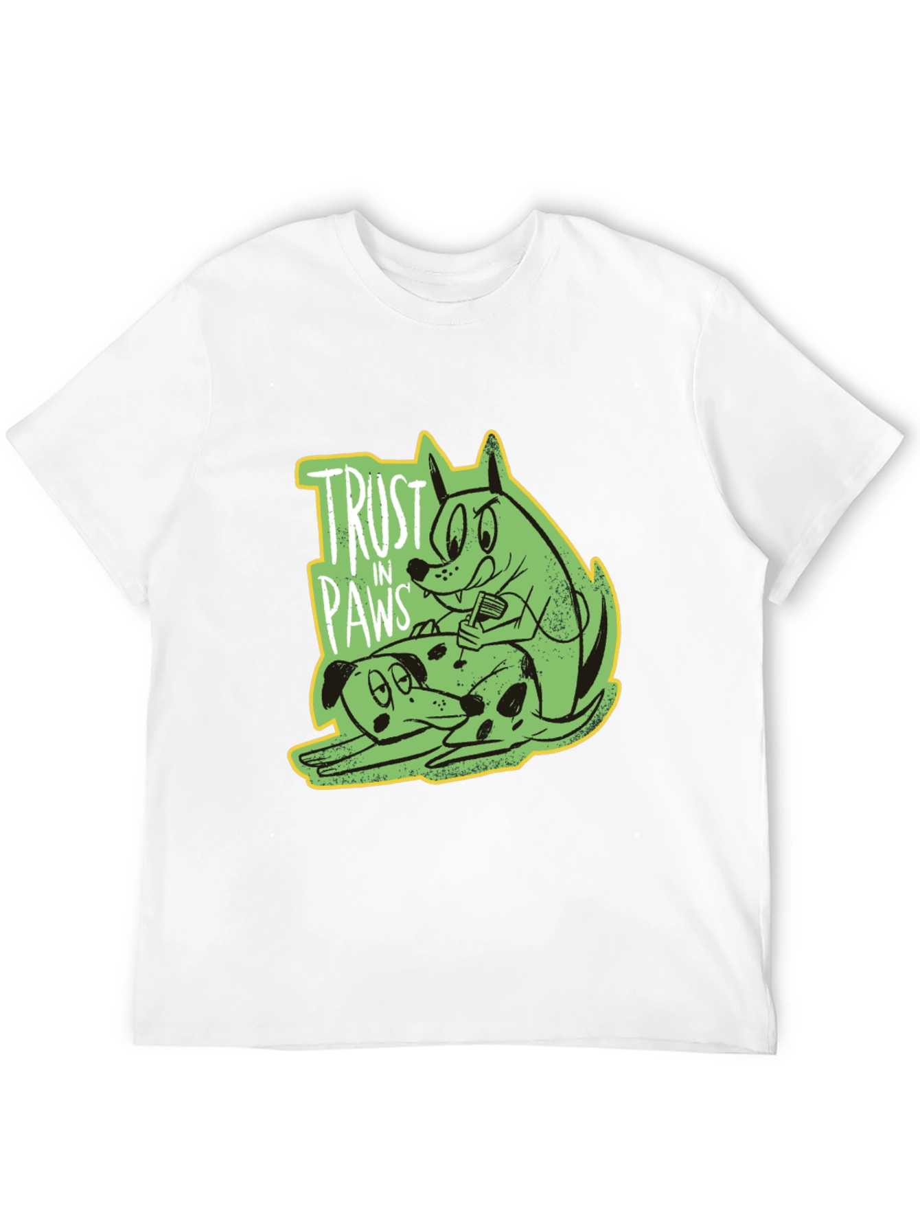 Trust in Paws Graphic Tee - Black