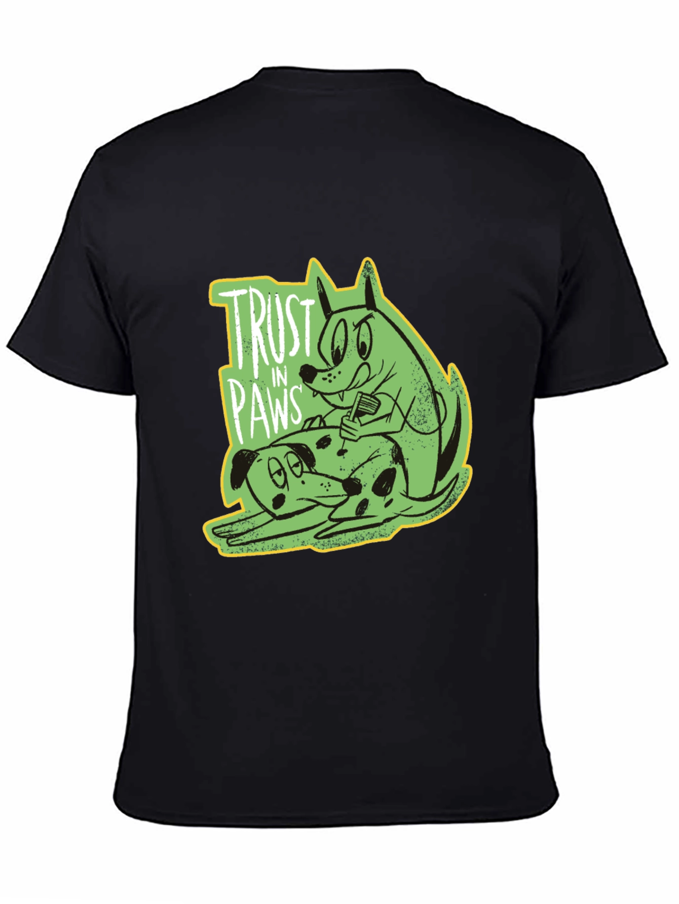 Trust in Paws Graphic Tee - Black