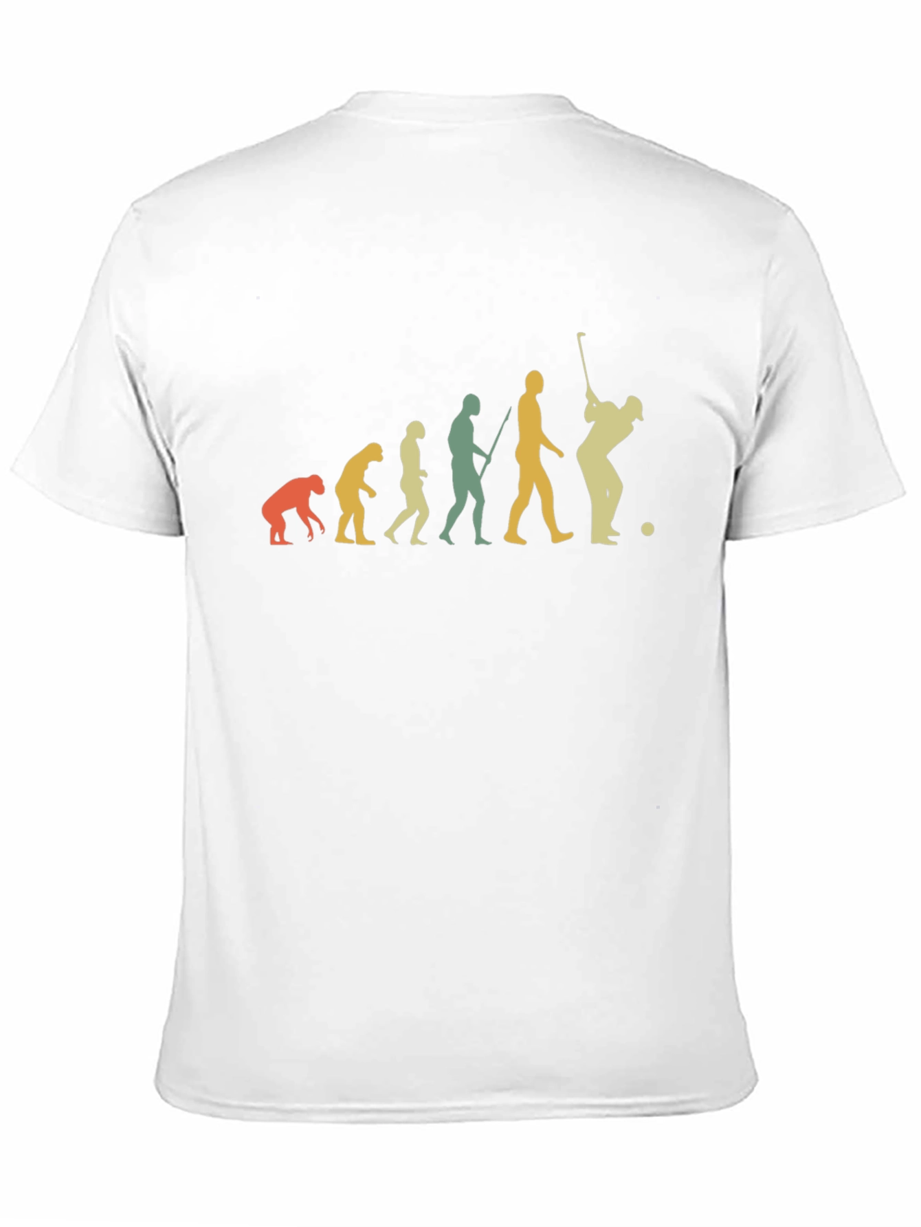 Golf Evolution Graphic Tee - Black Cotton T-Shirt