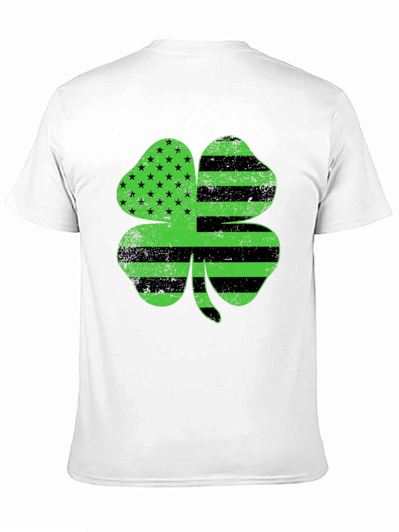 American Flag Clover T-Shirt - St. Patricks Day