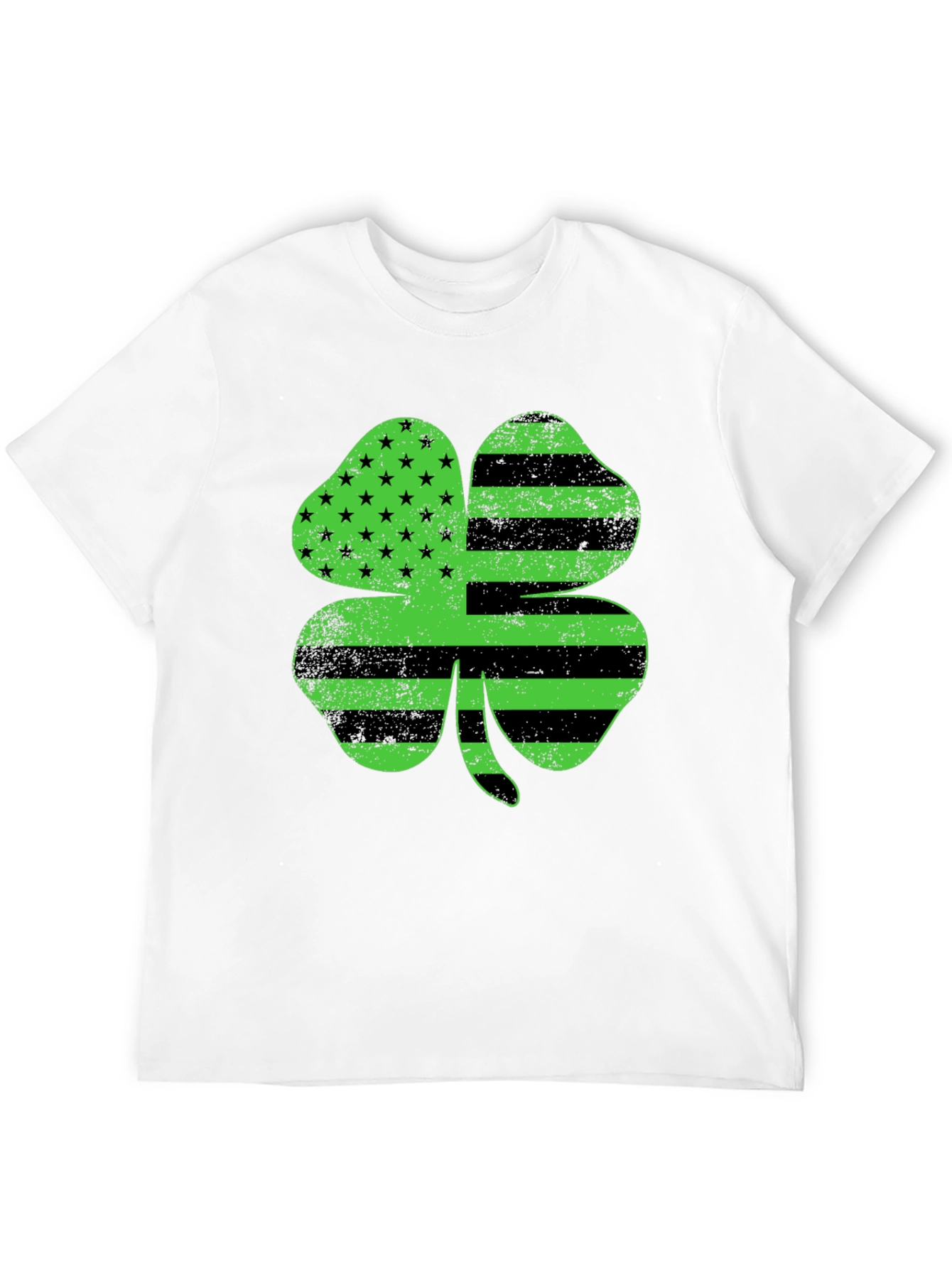American Flag Clover T-Shirt - St. Patricks Day