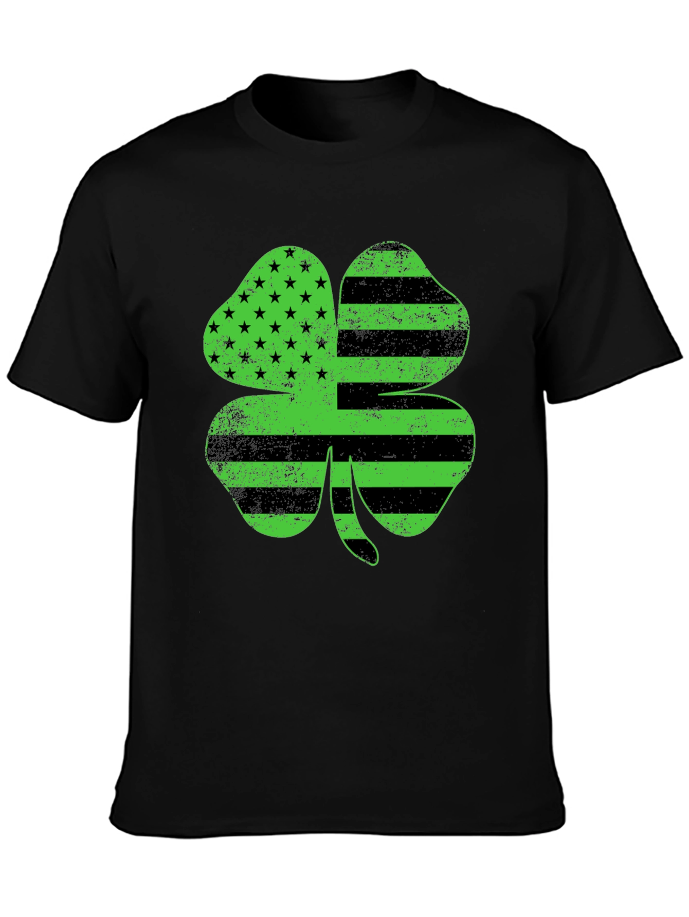 American Flag Clover T-Shirt - St. Patricks Day