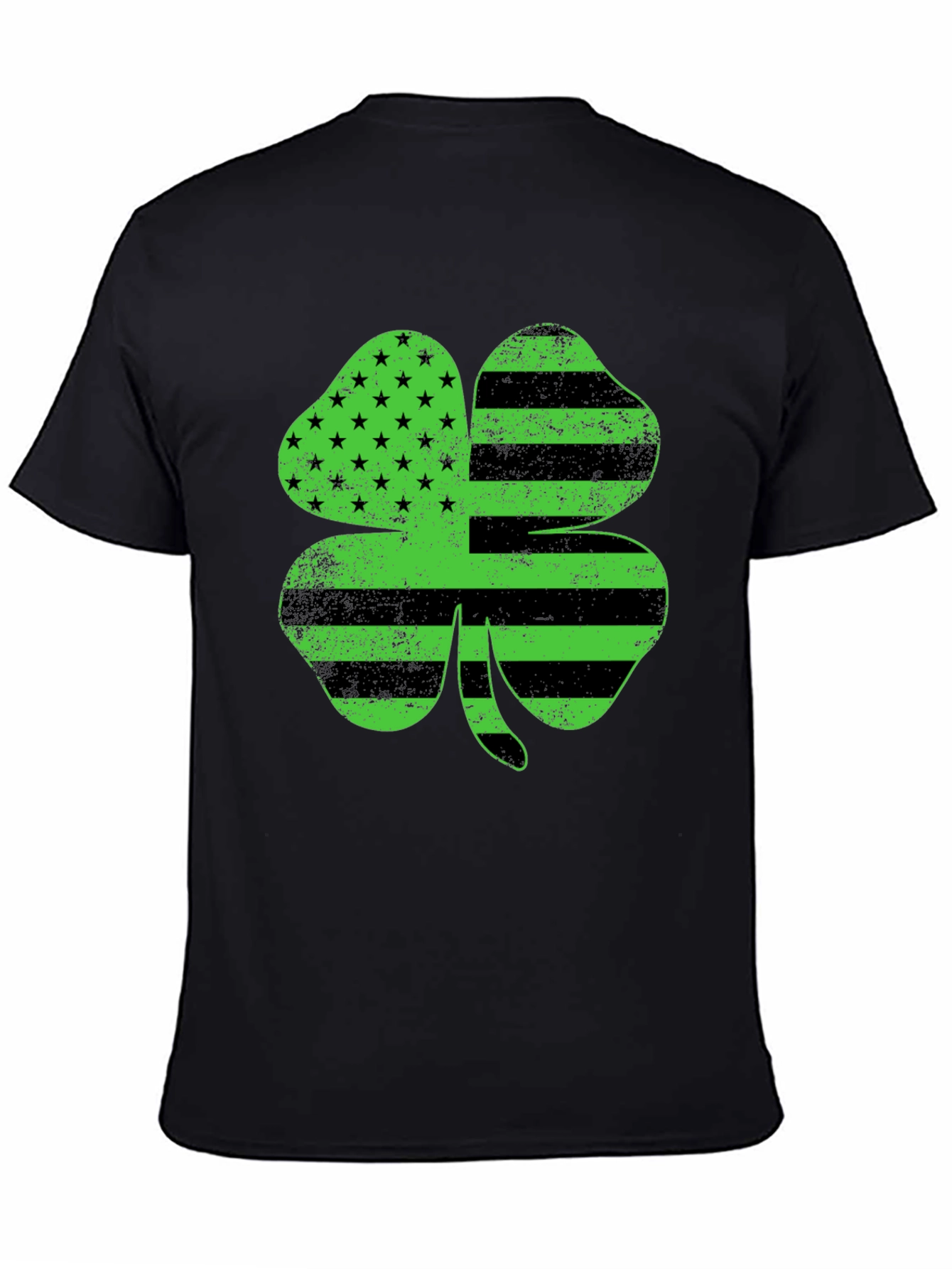 American Flag Clover T-Shirt - St. Patricks Day