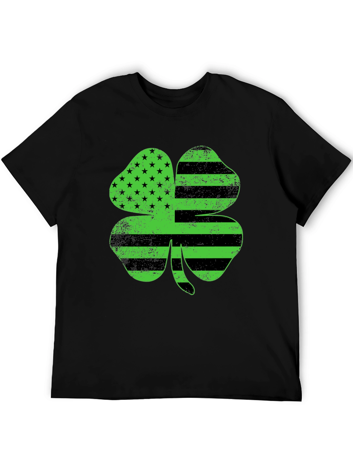 American Flag Clover T-Shirt - St. Patricks Day