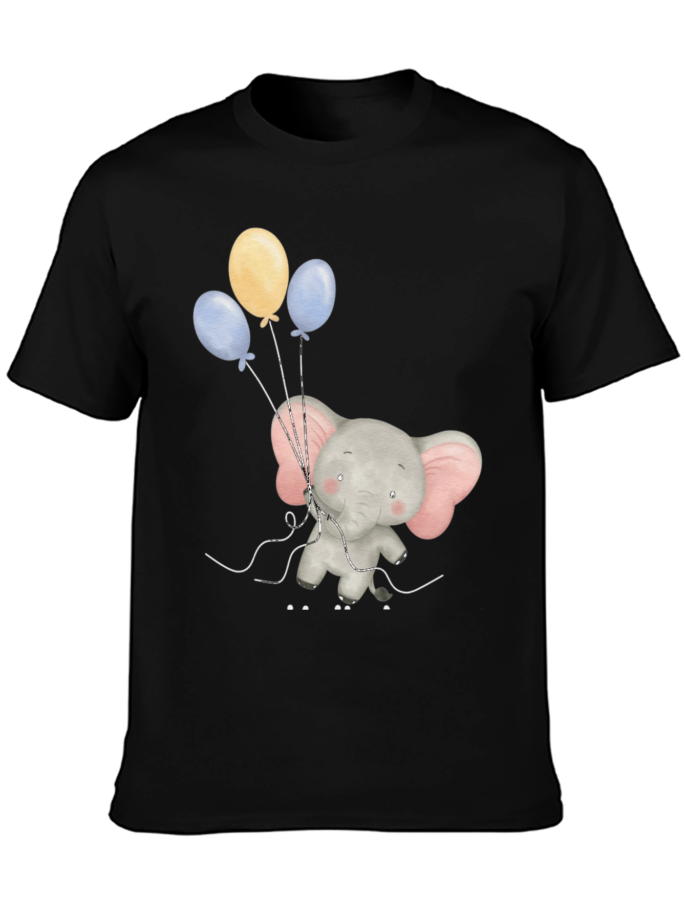 Elephant with Balloons Graphic Tee