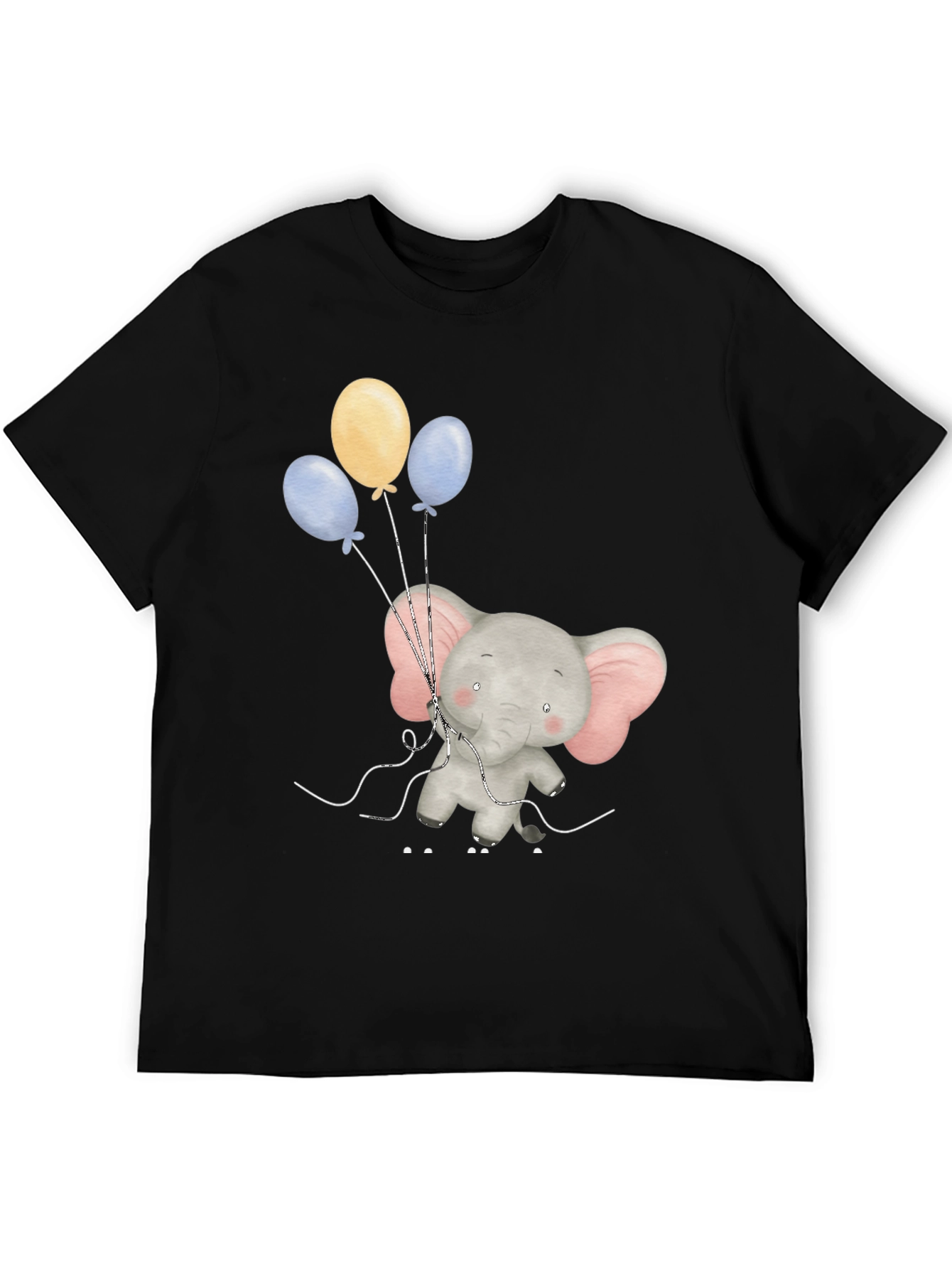 Elephant with Balloons Graphic Tee