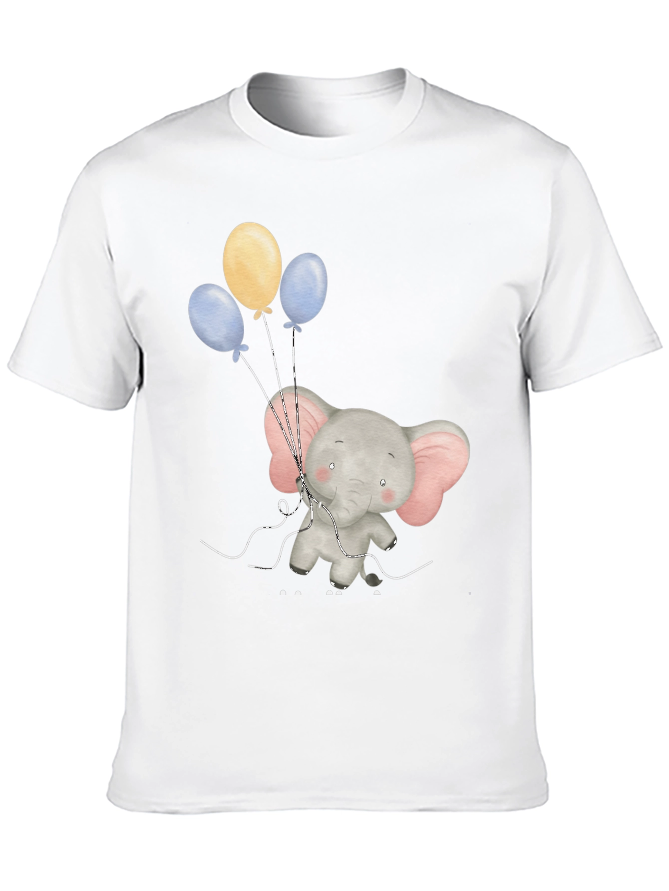 Elephant with Balloons Graphic Tee
