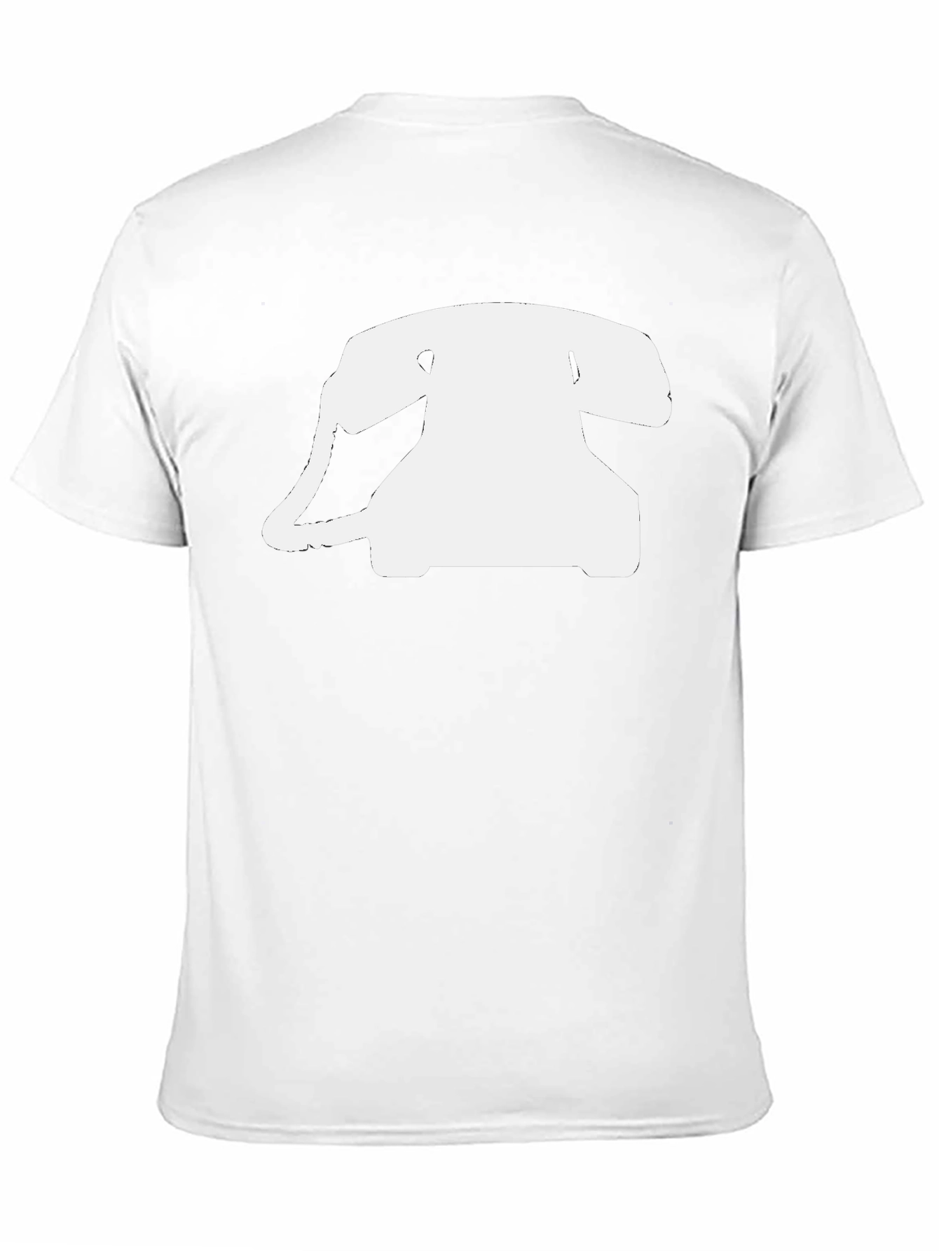 Retro Rotary Phone Graphic Tee - Black