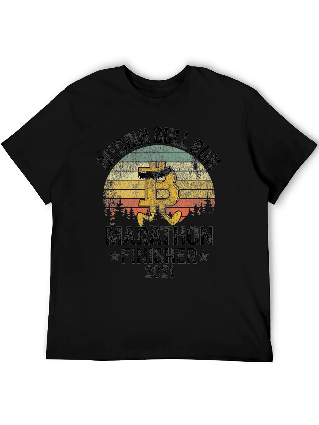 Bitcoin Bull Run Marathon Finisher 2021 T-Shirt