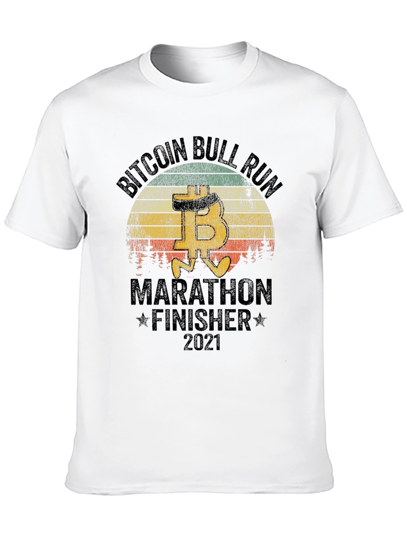 Bitcoin Bull Run Marathon Finisher 2021 T-Shirt