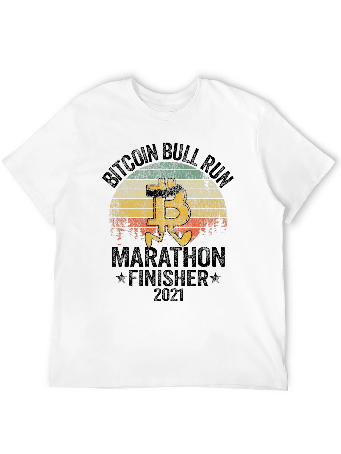 Bitcoin Bull Run Marathon Finisher 2021 T-Shirt