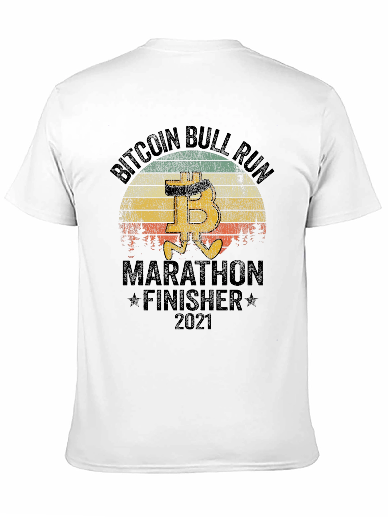 Bitcoin Bull Run Marathon Finisher 2021 T-Shirt