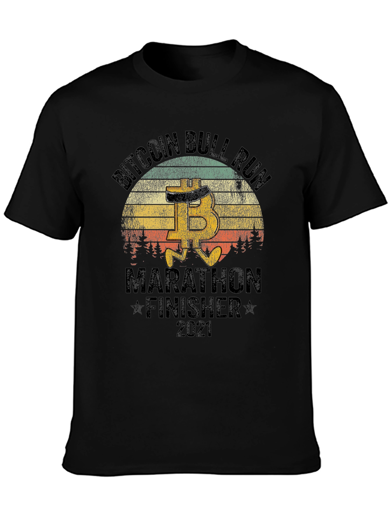 Bitcoin Bull Run Marathon Finisher 2021 T-Shirt