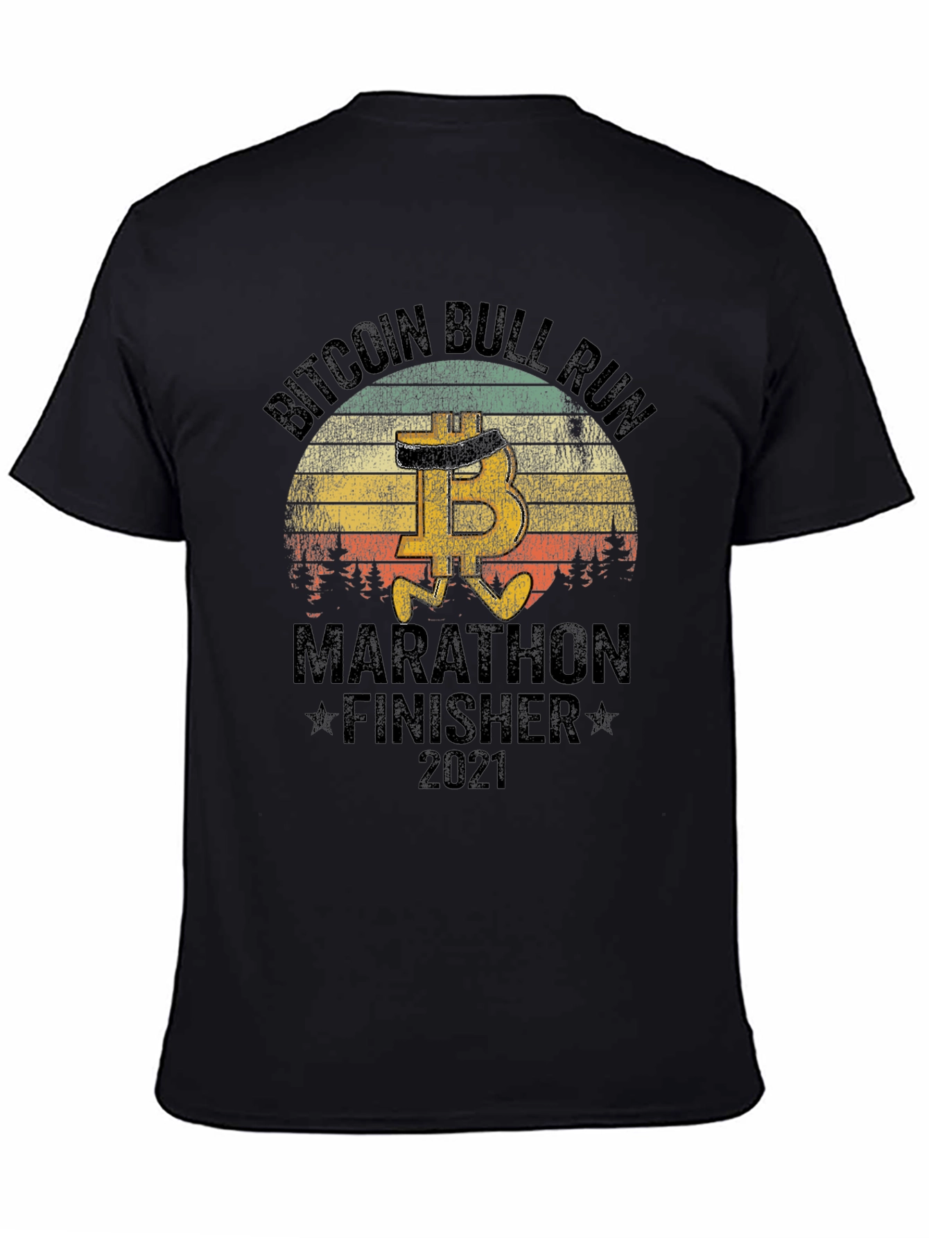 Bitcoin Bull Run Marathon Finisher 2021 T-Shirt