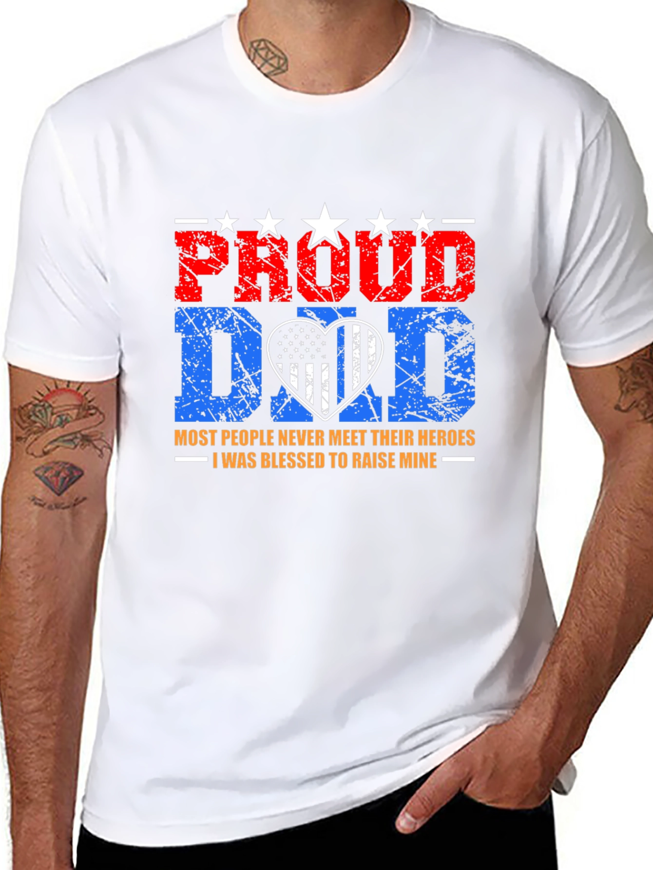 Proud Dad T-Shirt - Heroes Edition