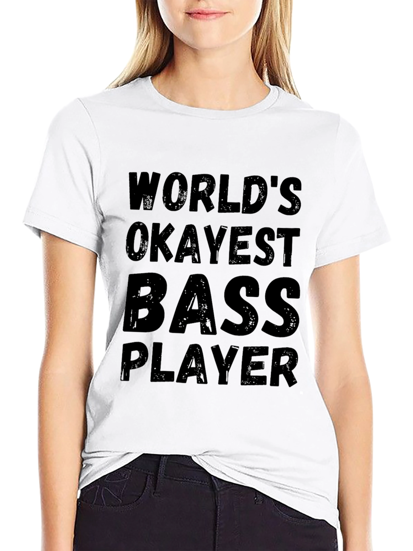 Worlds Okayest Bass Player Graphic T-Shirt