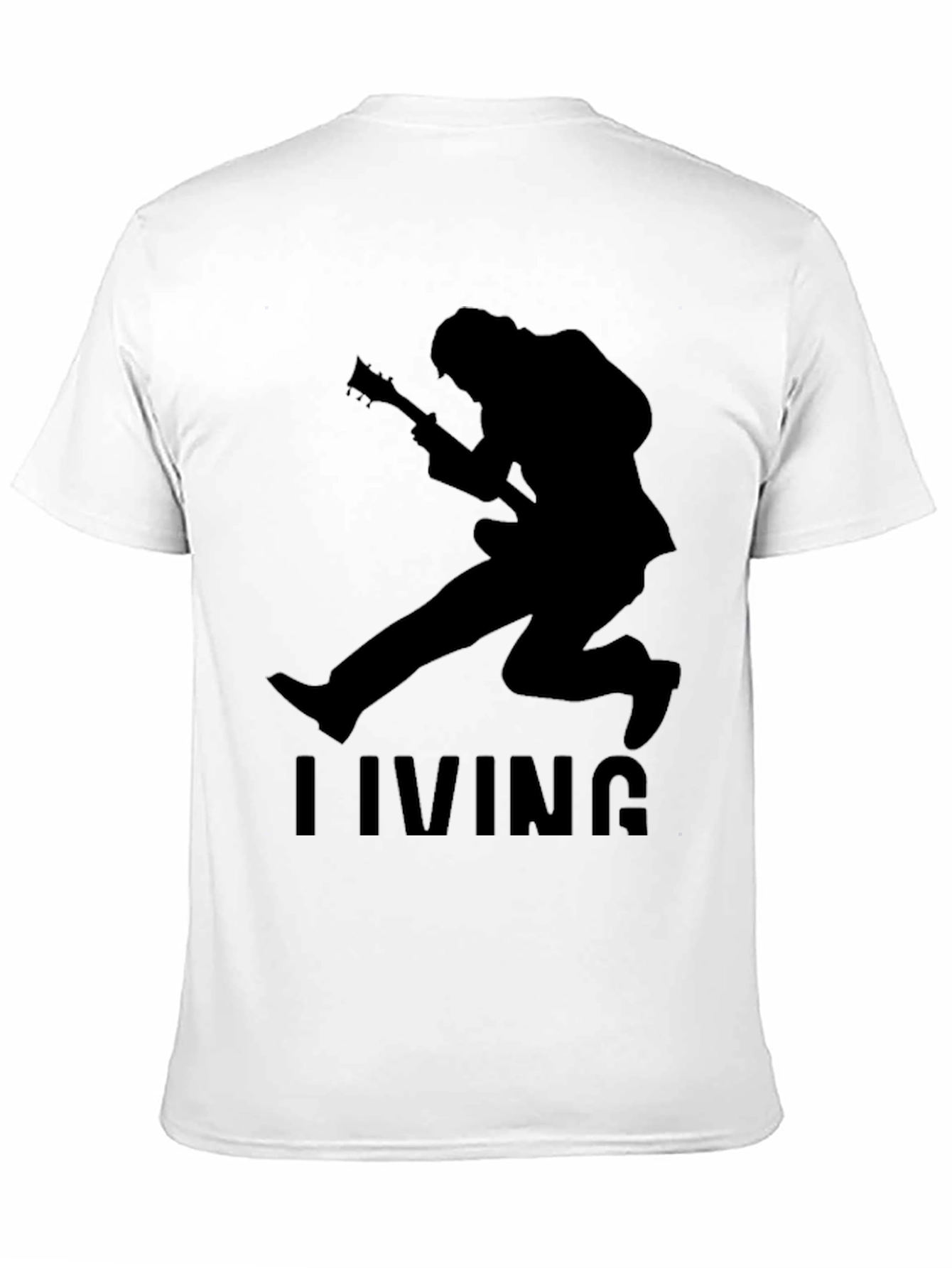 Living Guitarist Graphic Tee - Black