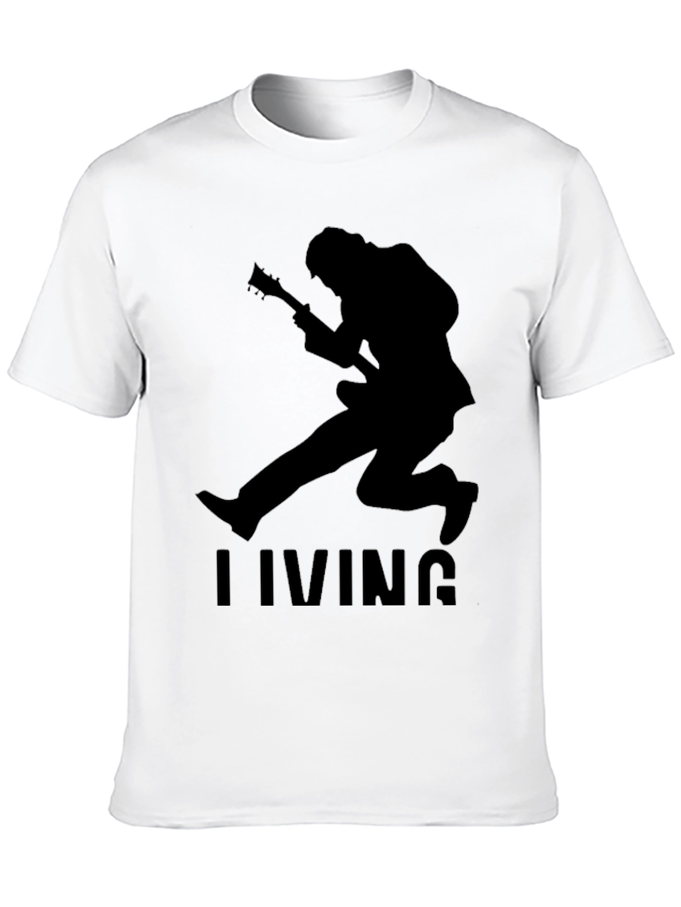 Living Guitarist Graphic Tee - Black