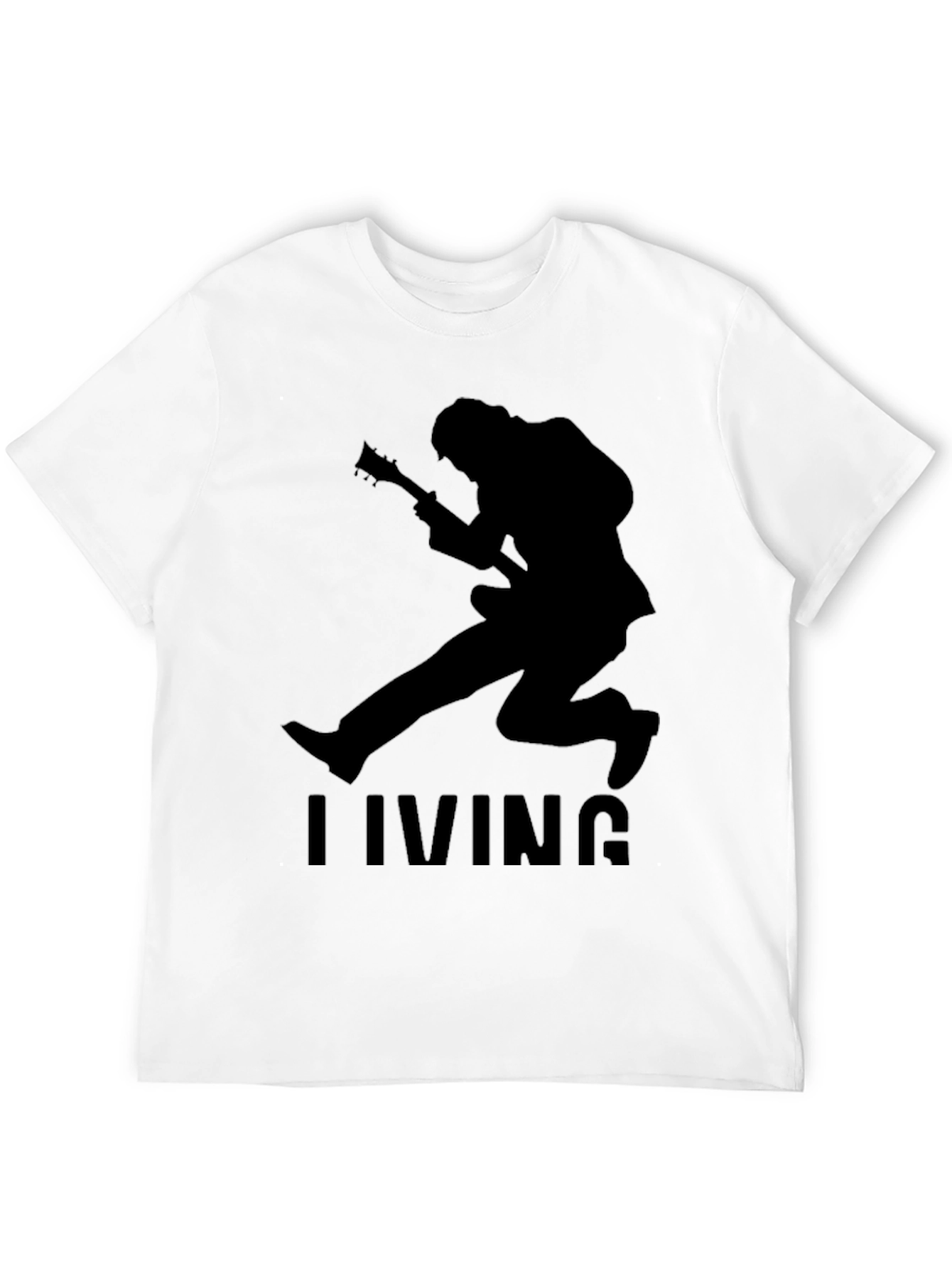 Living Guitarist Graphic Tee - Black