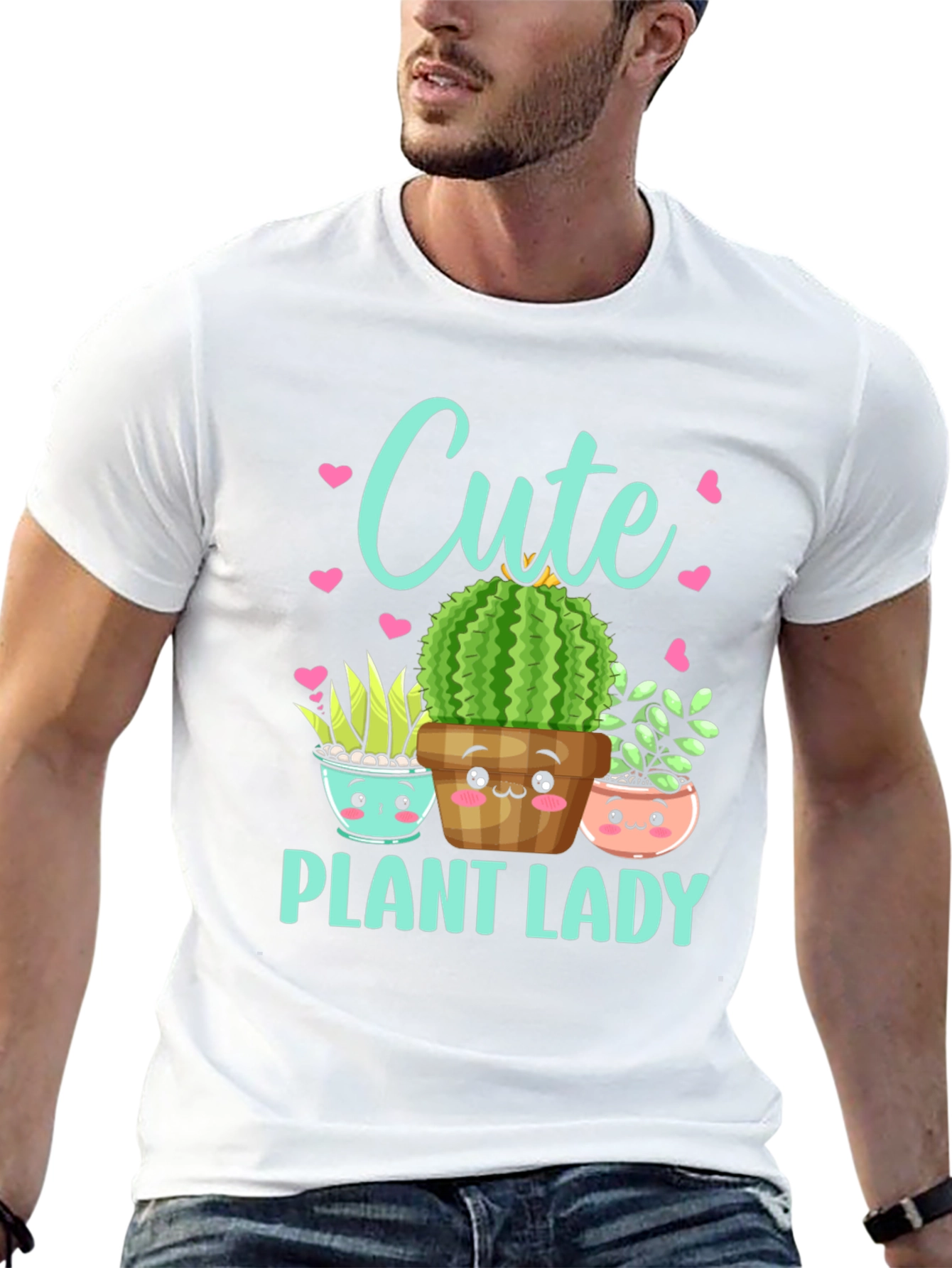 Cute Plant Lady T-Shirt - Botanical Graphic Tee