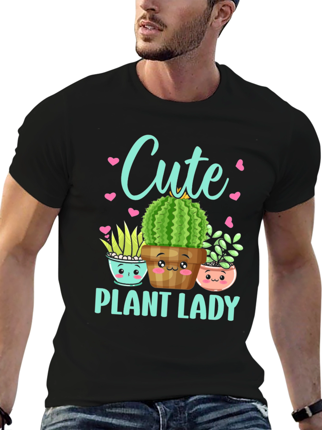 Cute Plant Lady T-Shirt - Botanical Graphic Tee