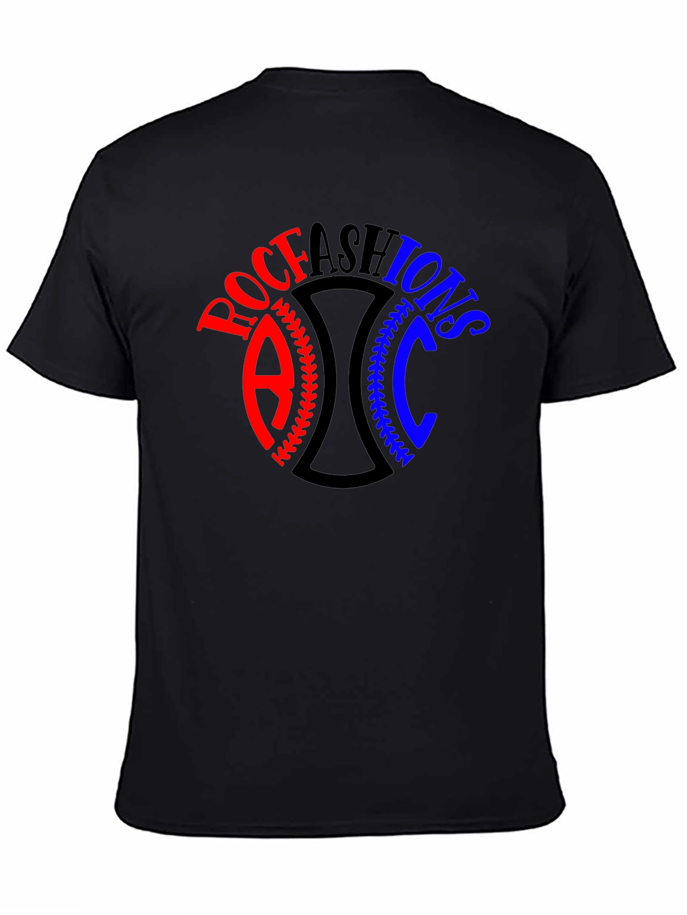 ROC Fashion Black Graphic T-Shirt