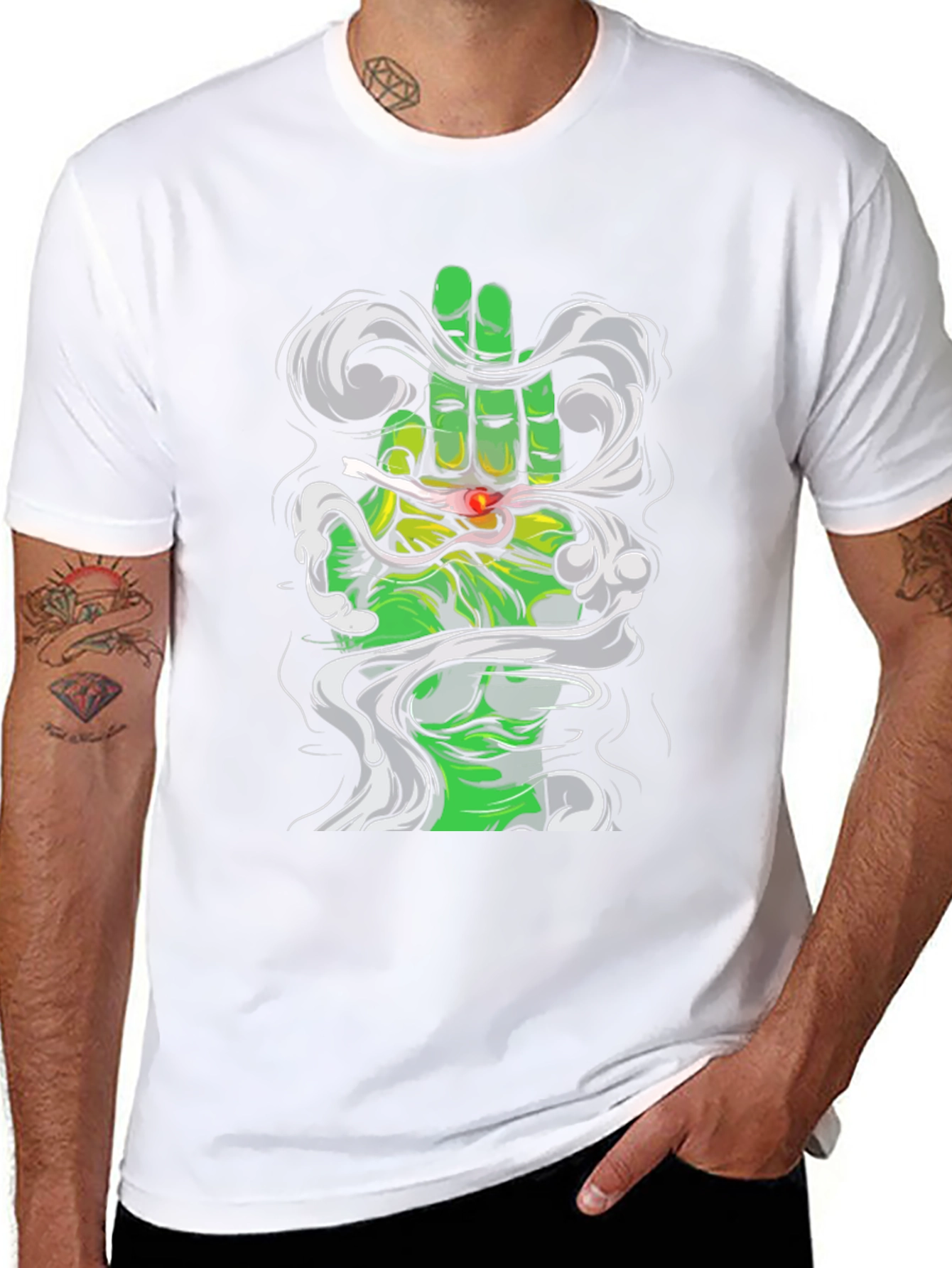 Green Hand Smoke T-Shirt