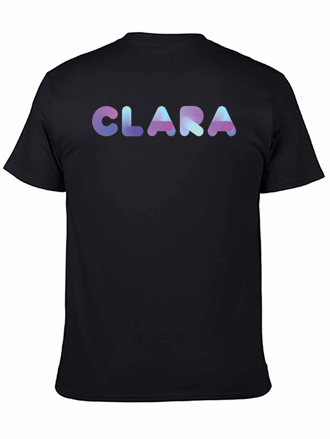 CLARA Custom Name Black T-Shirt