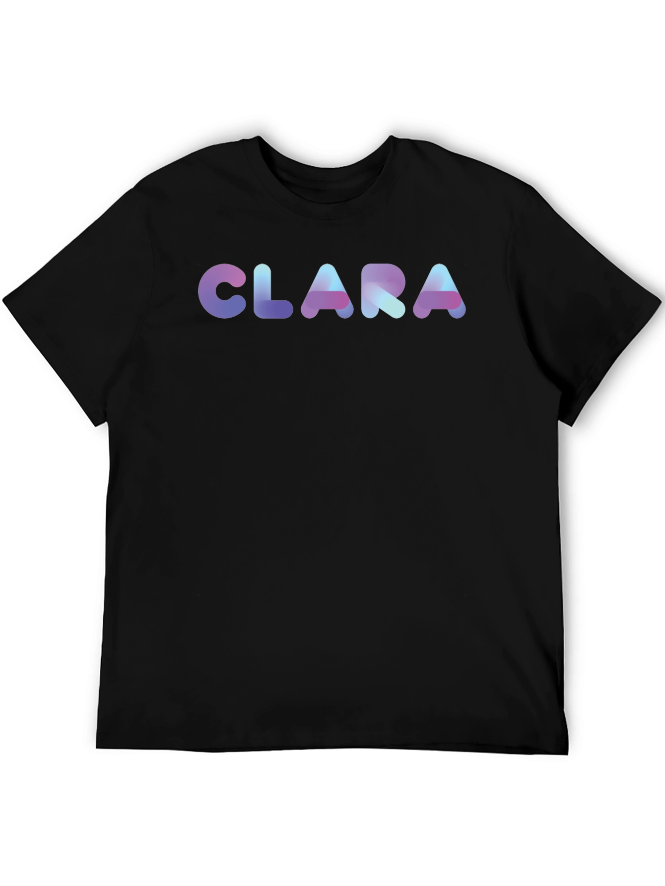 CLARA Custom Name Black T-Shirt