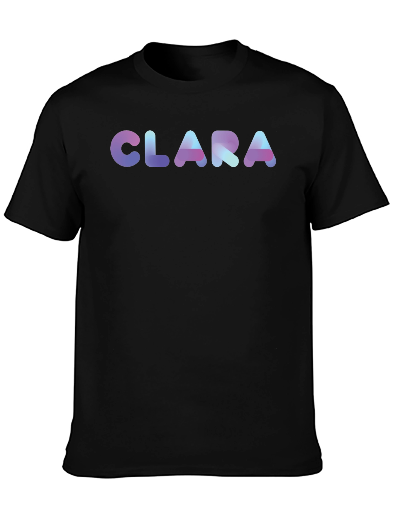 CLARA Custom Name Black T-Shirt