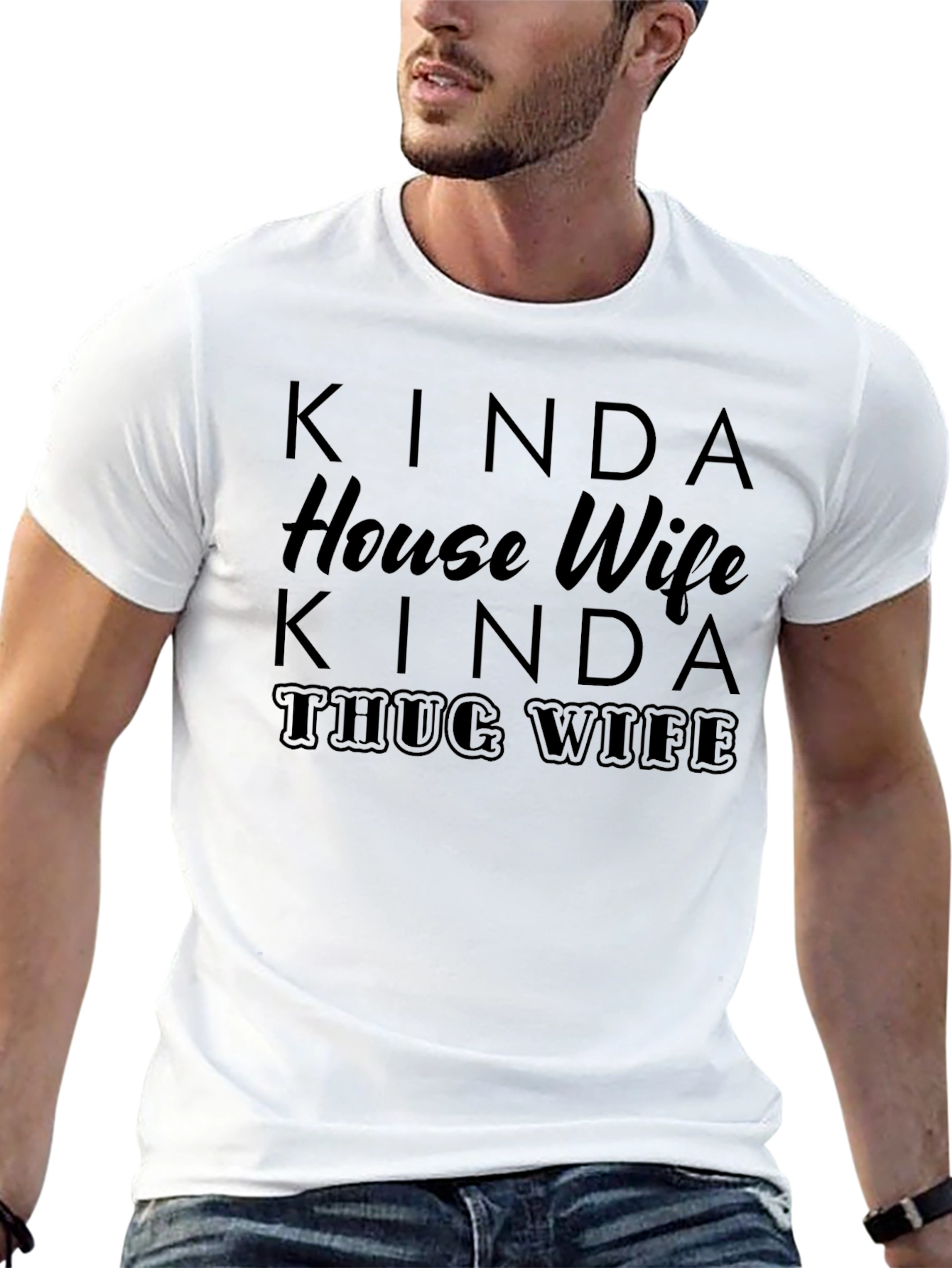 Kinda House Wife Kinda Thug Wife Graphic Tee