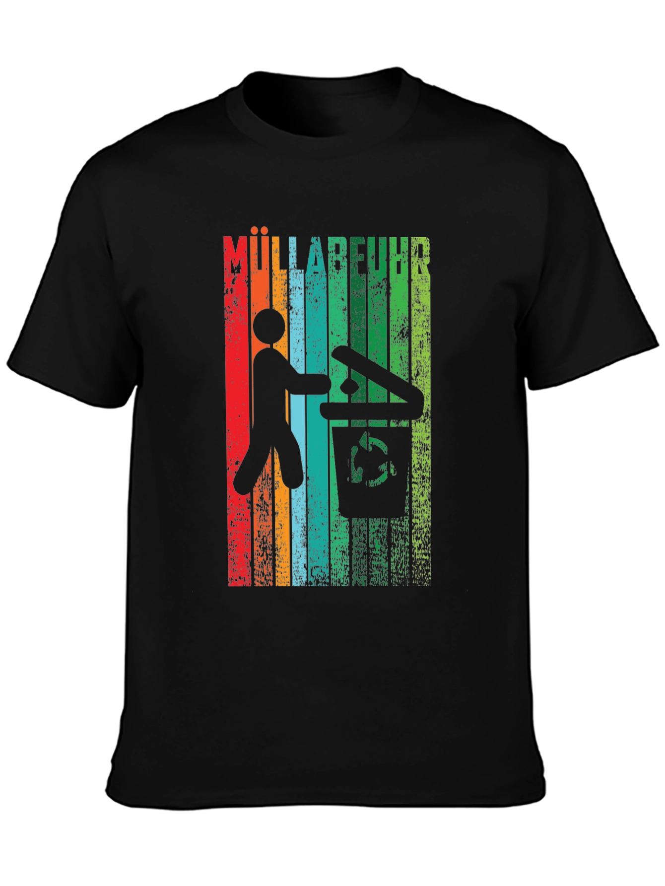 Müllabfuhr Graphic T-Shirt - Mens Black Tee