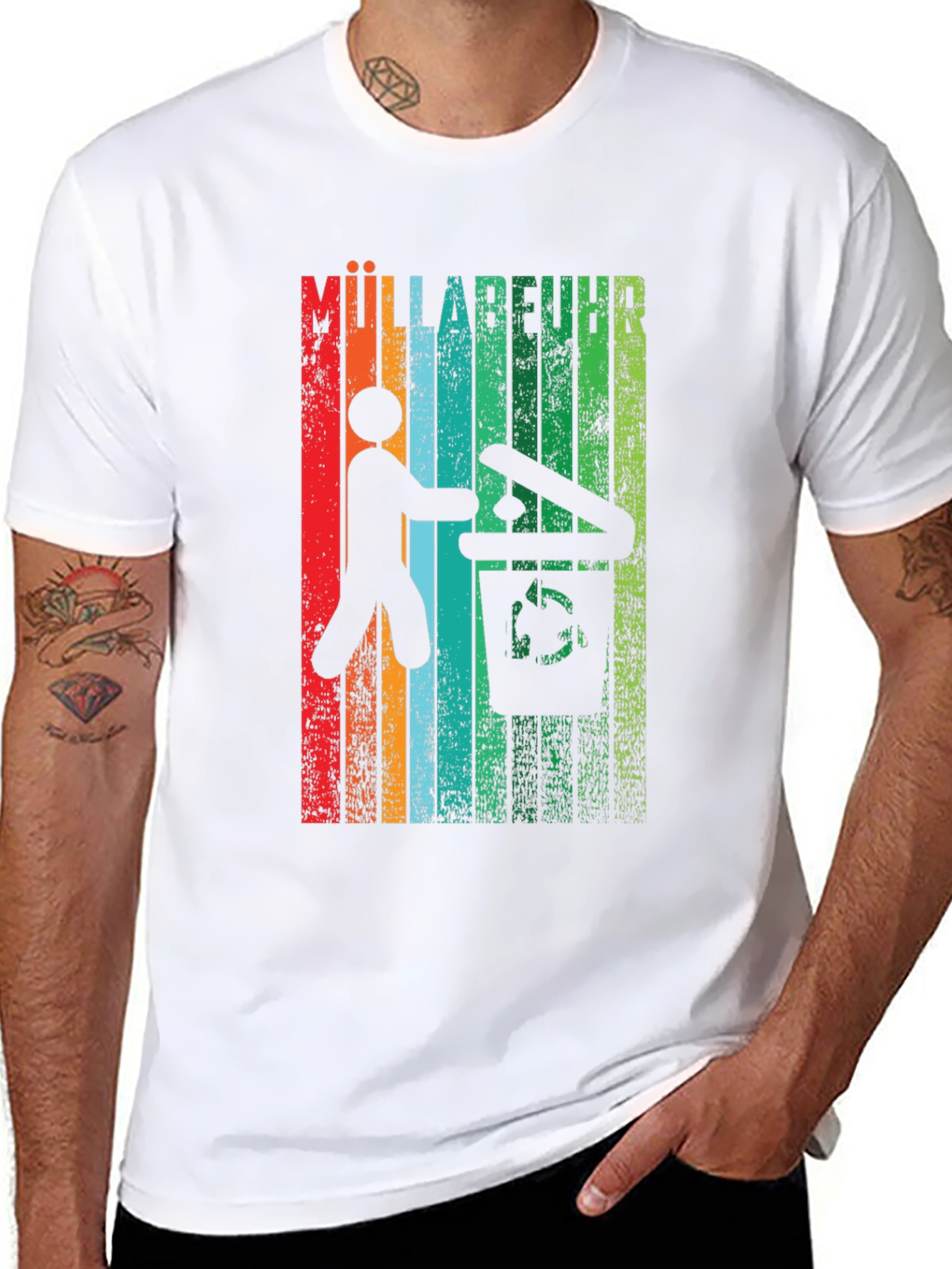 Müllabfuhr Graphic T-Shirt - Mens Black Tee