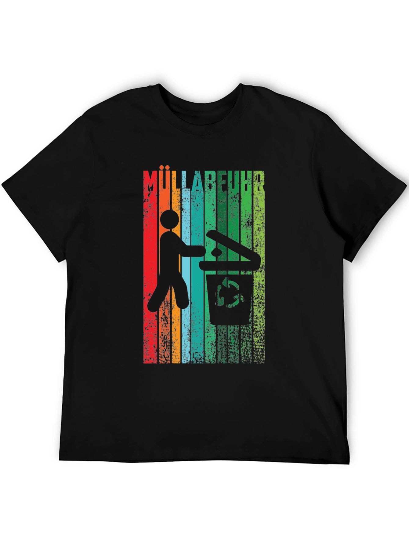 Müllabfuhr Graphic T-Shirt - Mens Black Tee