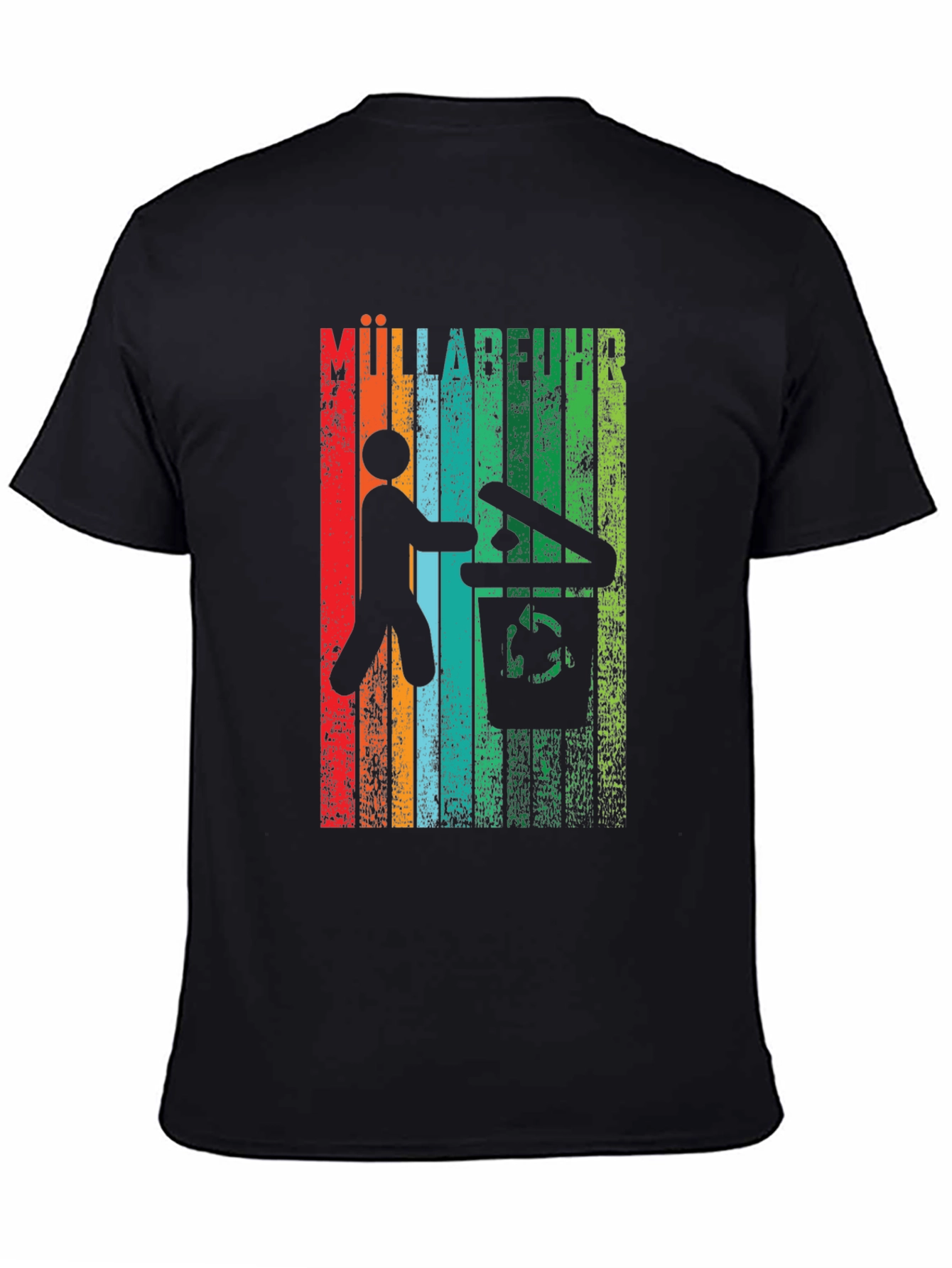 Müllabfuhr Graphic T-Shirt - Mens Black Tee